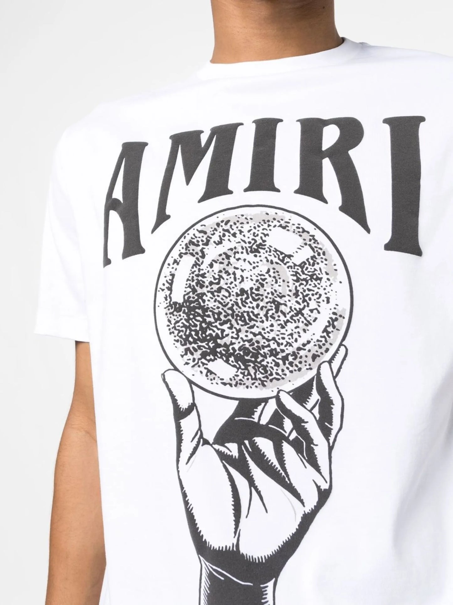 Crystal ball-print cotton T-shirt