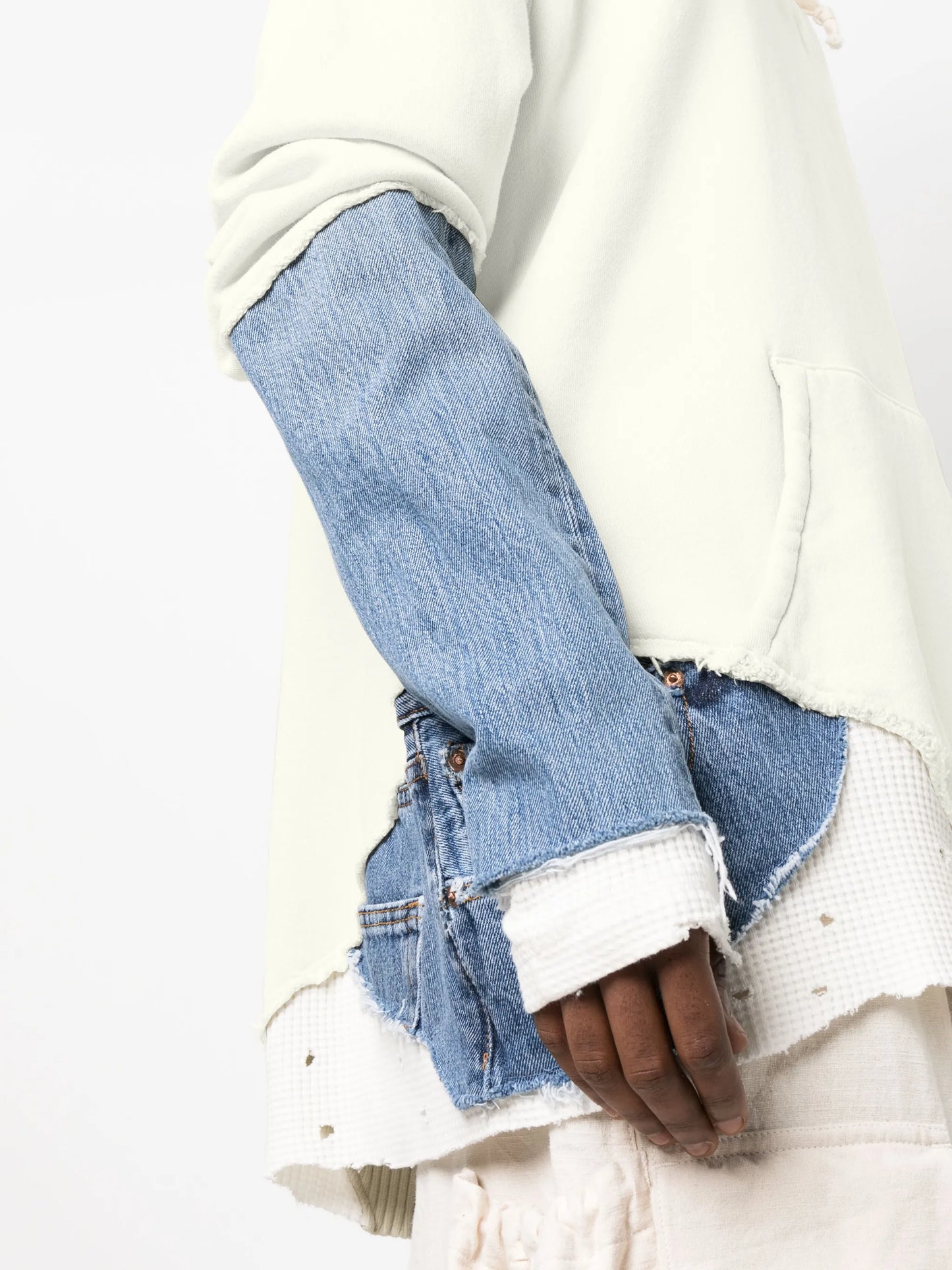 Fragment drawstring hoodie