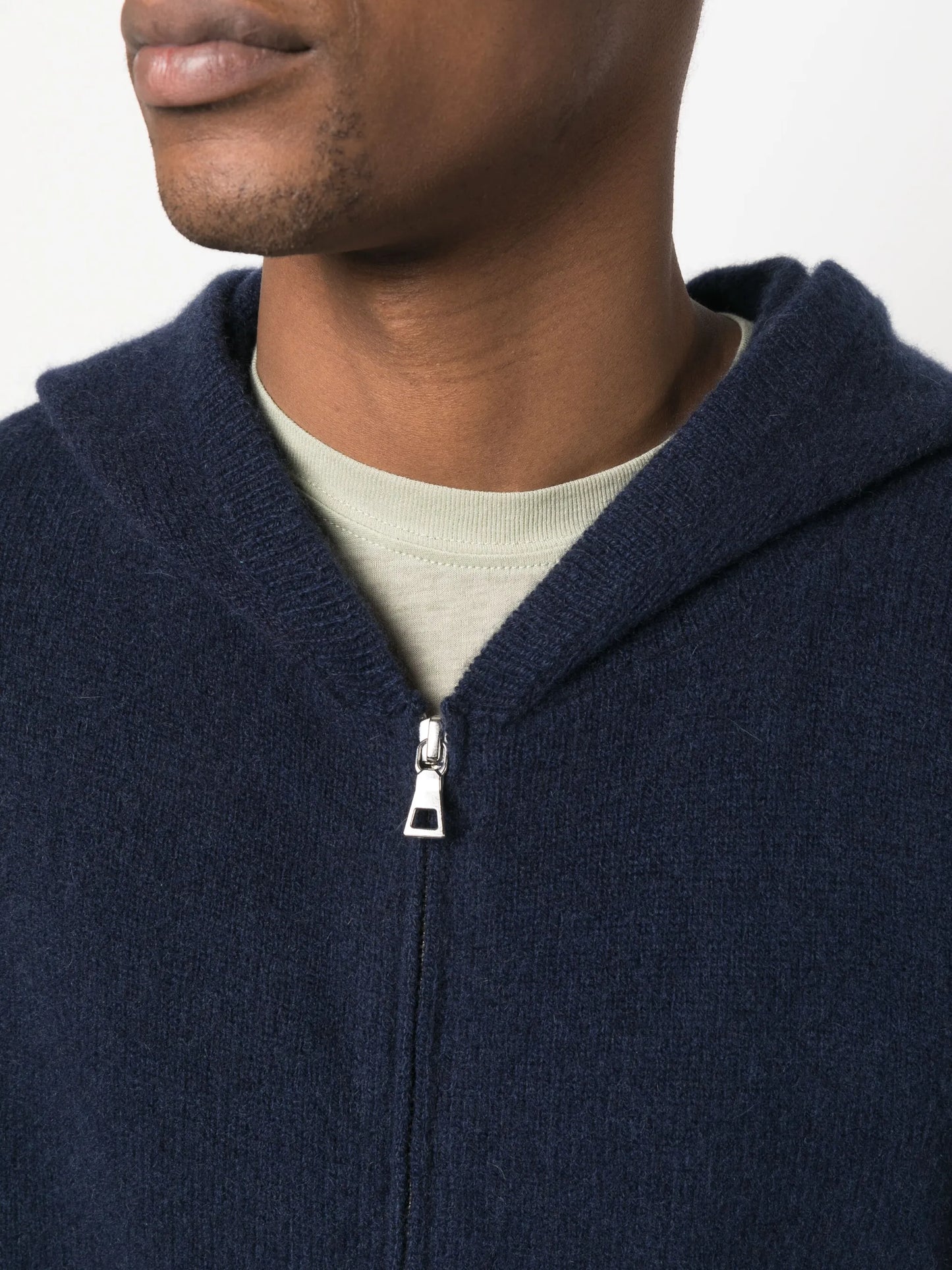 knitted cashmere hoodie