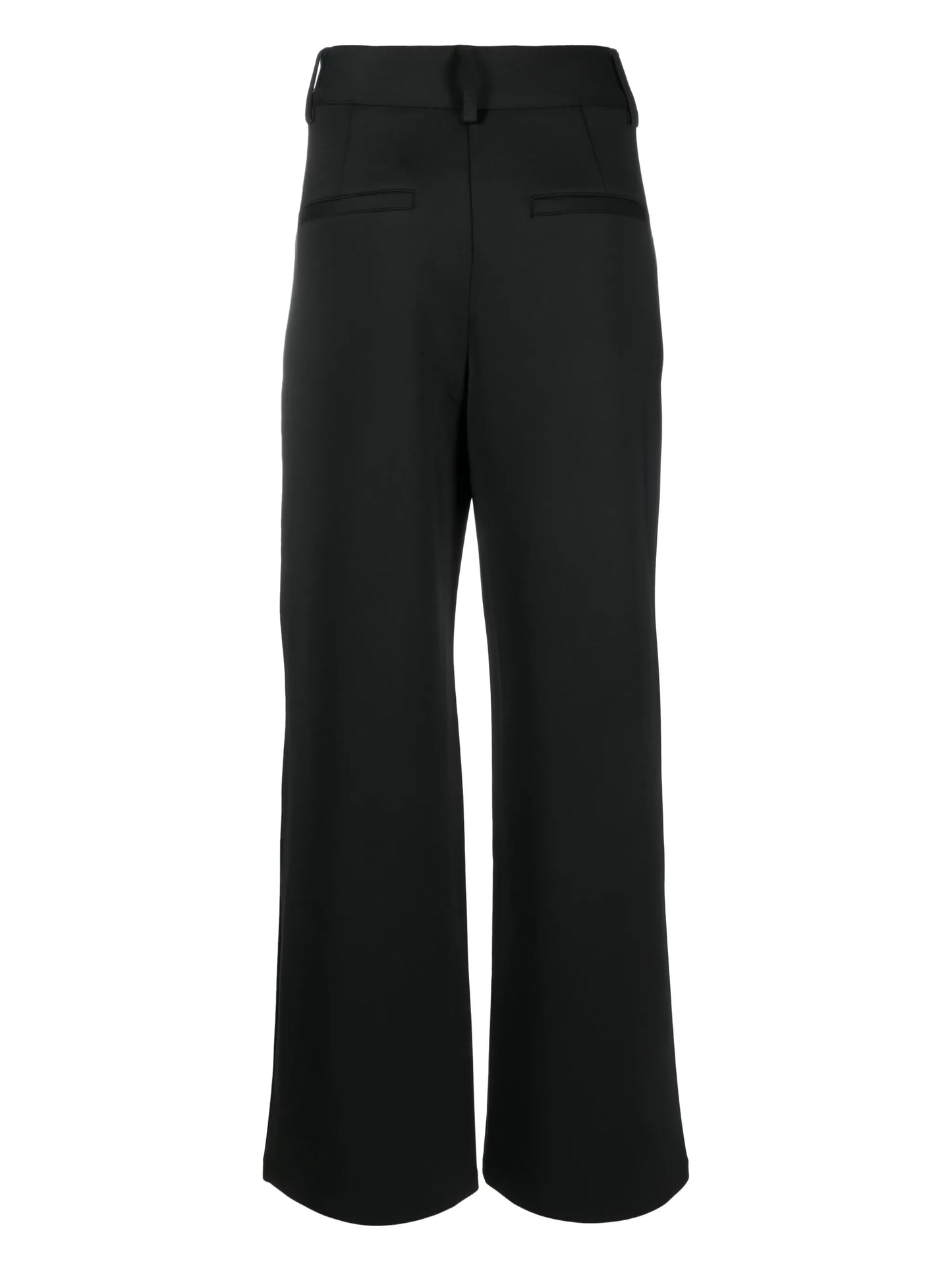 concealed-fastening flared trousers