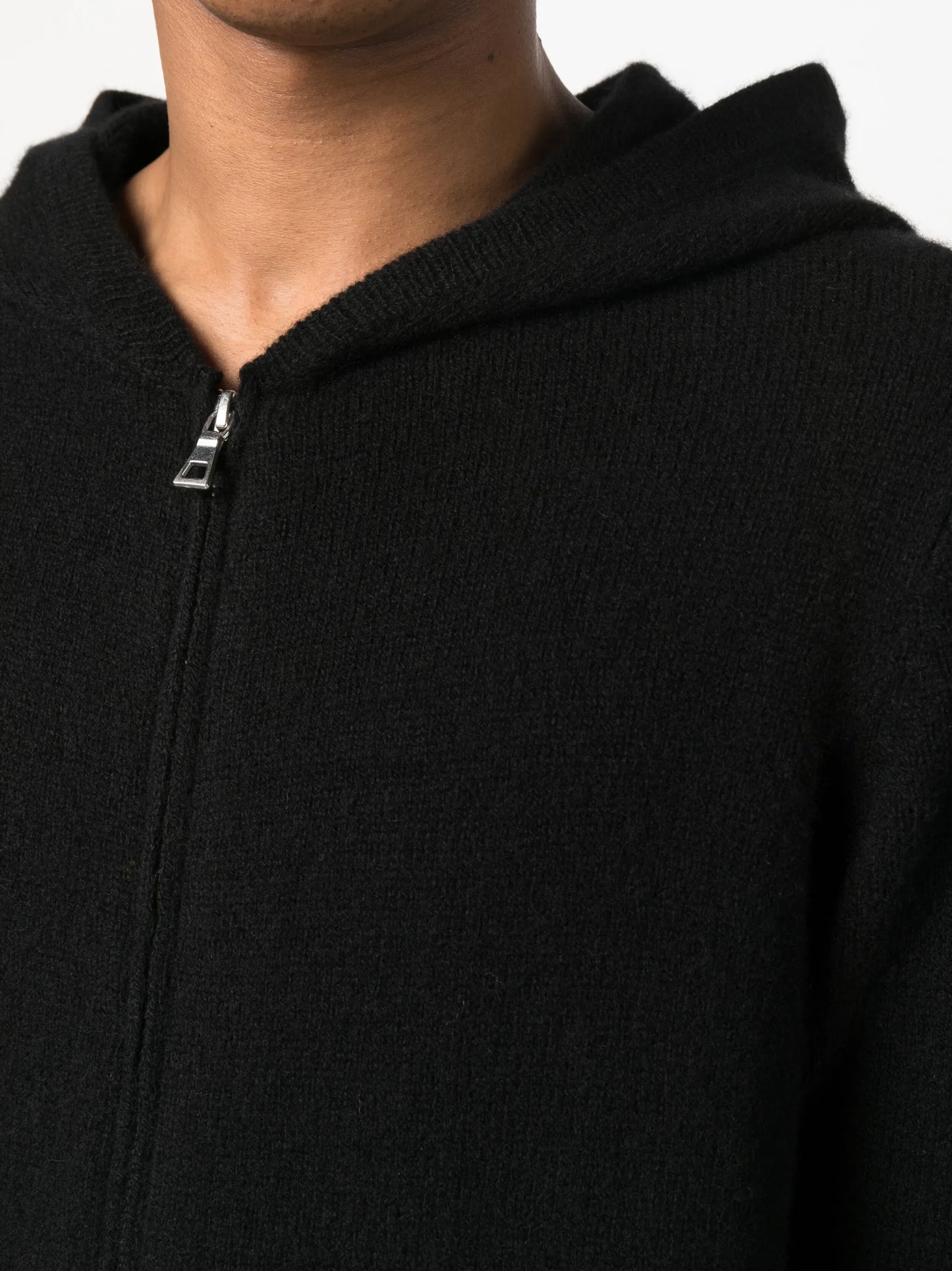 knitted cashmere hoodie