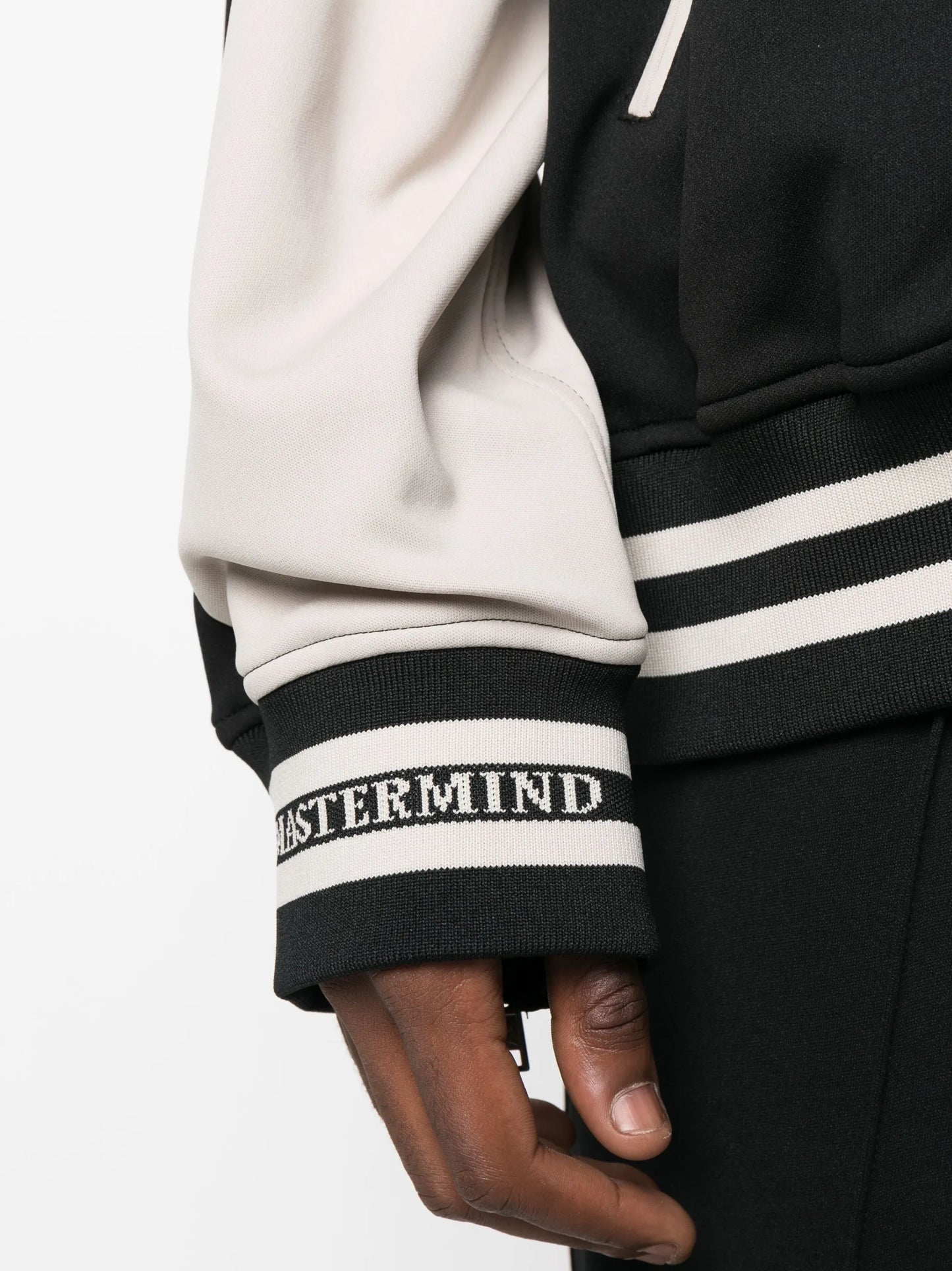 skull-embroidered bomber jacket