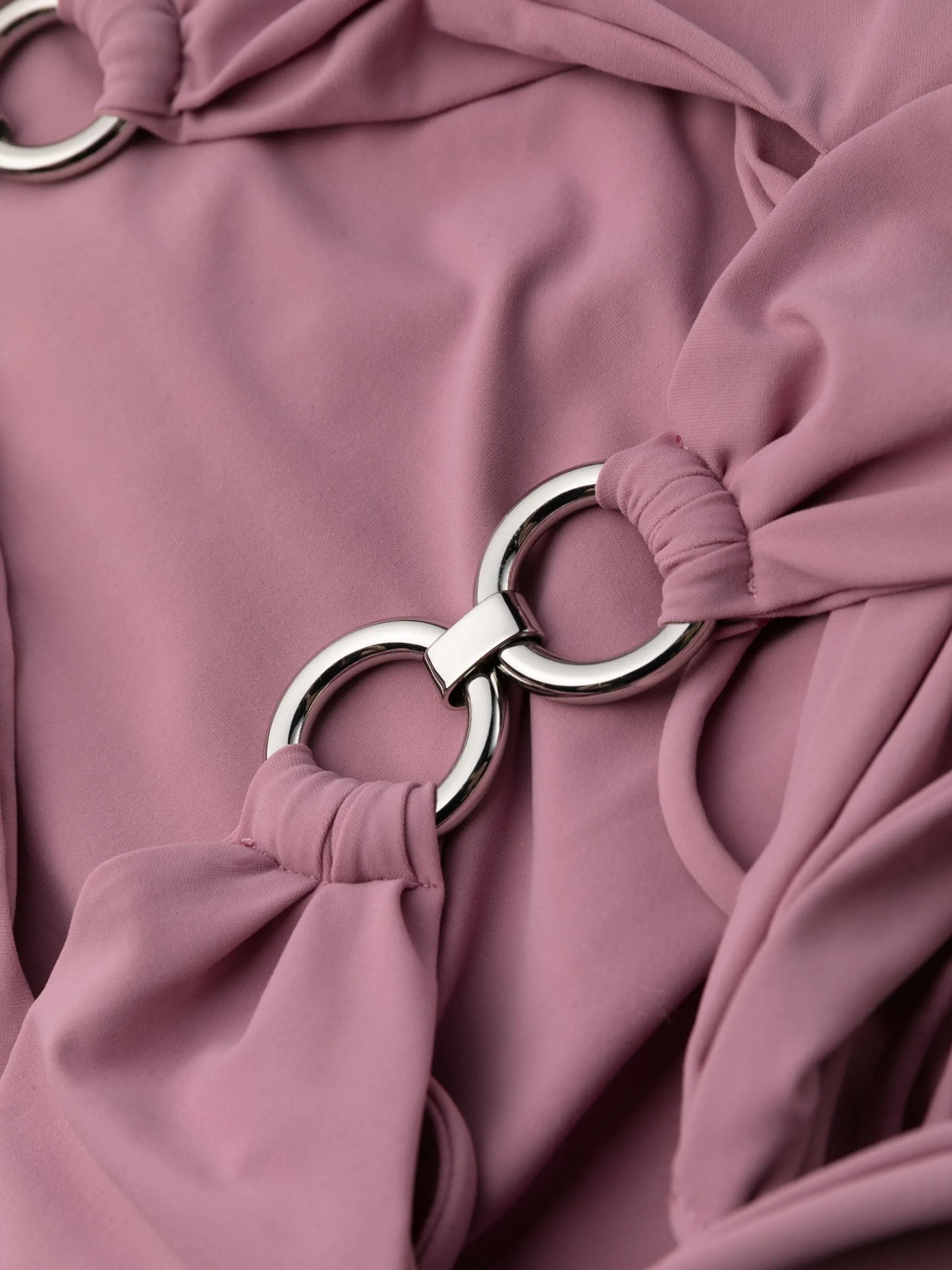 ring-embellished cut-out swimsuit