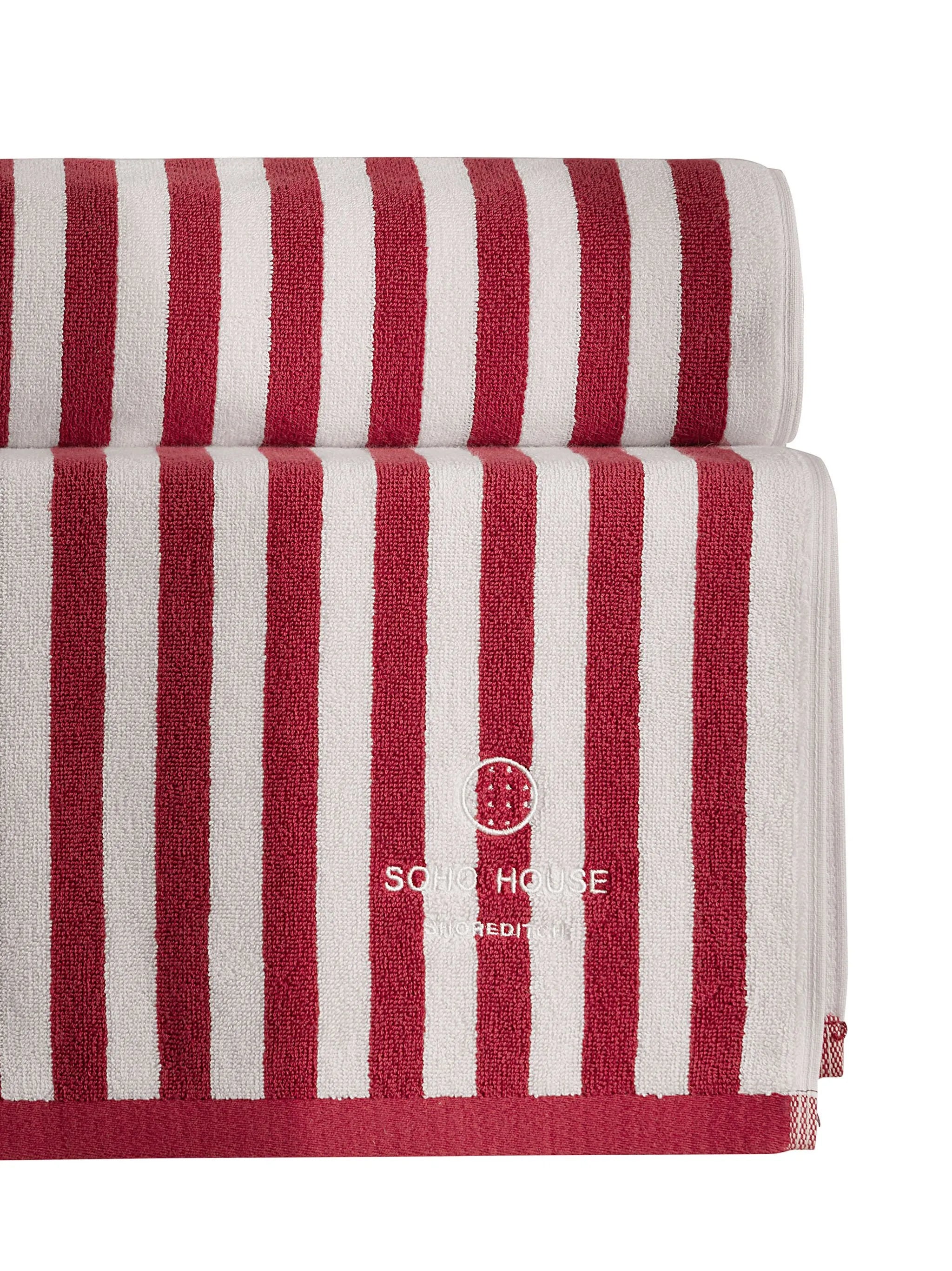 embroidered-logo cotton pool towel
