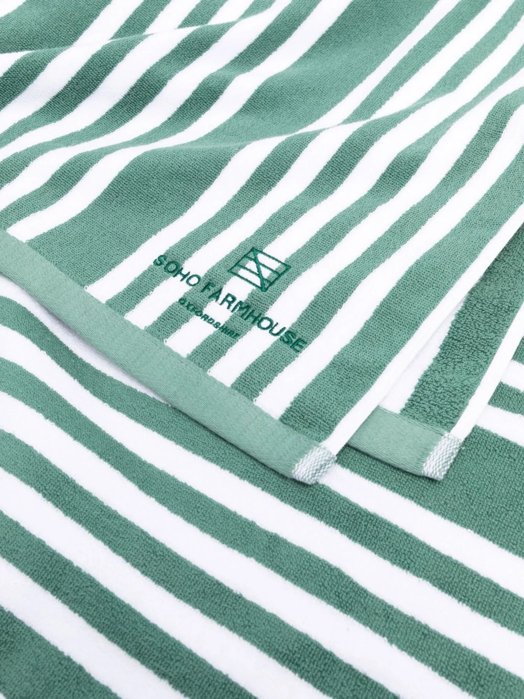 embroidered-logo cotton pool towel