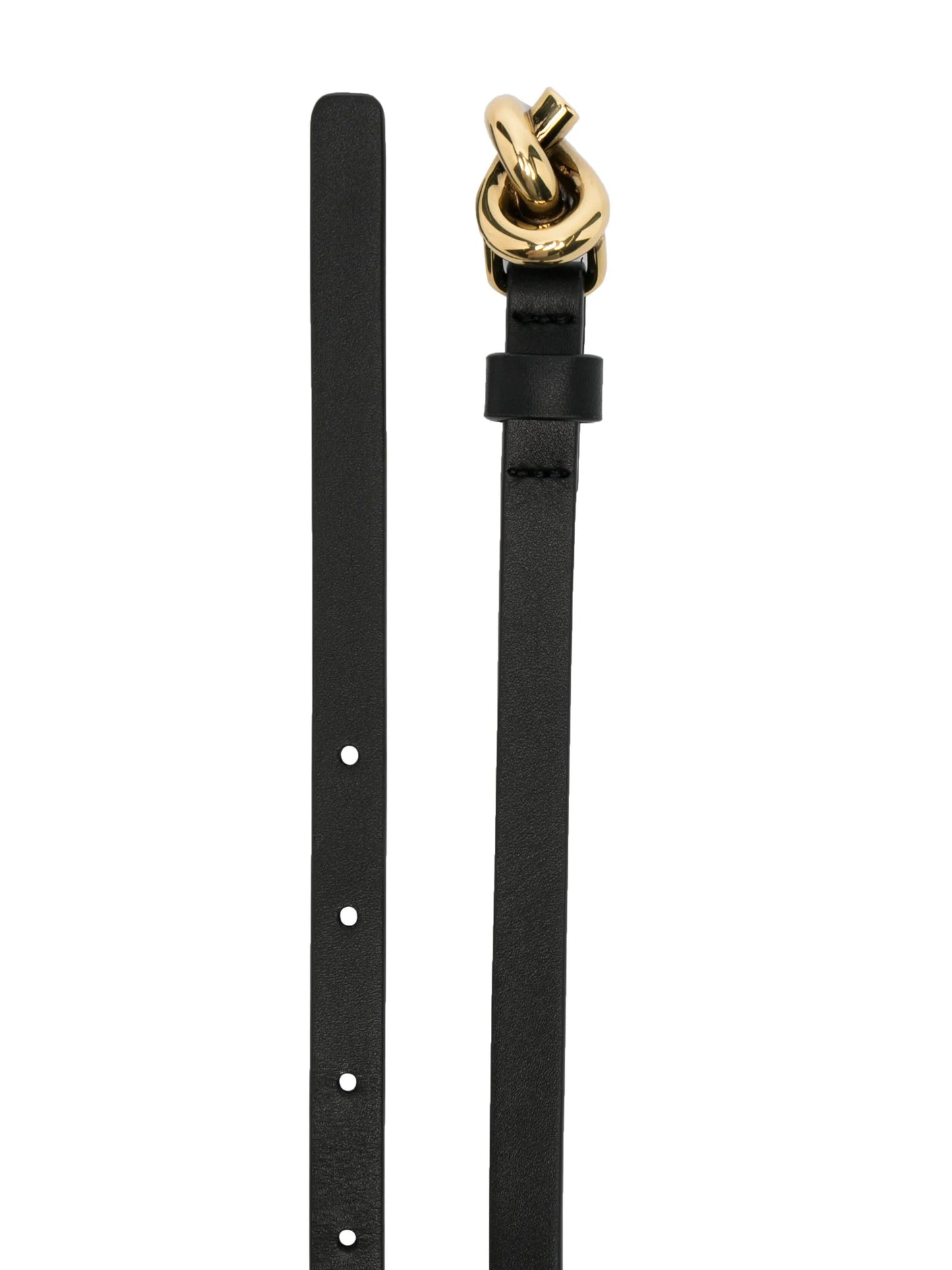 knot buckle leather belt