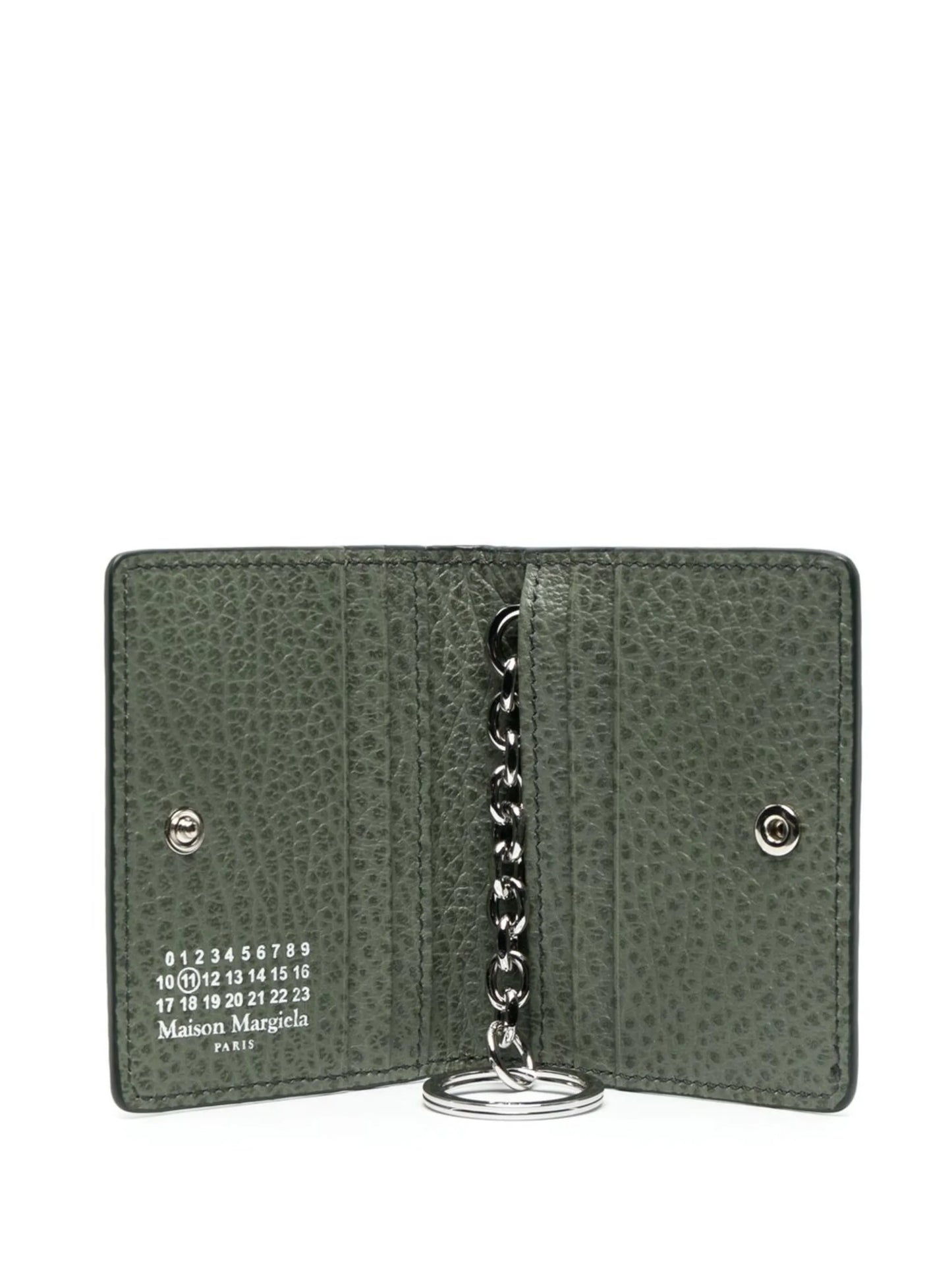 four-stitch leather card holder