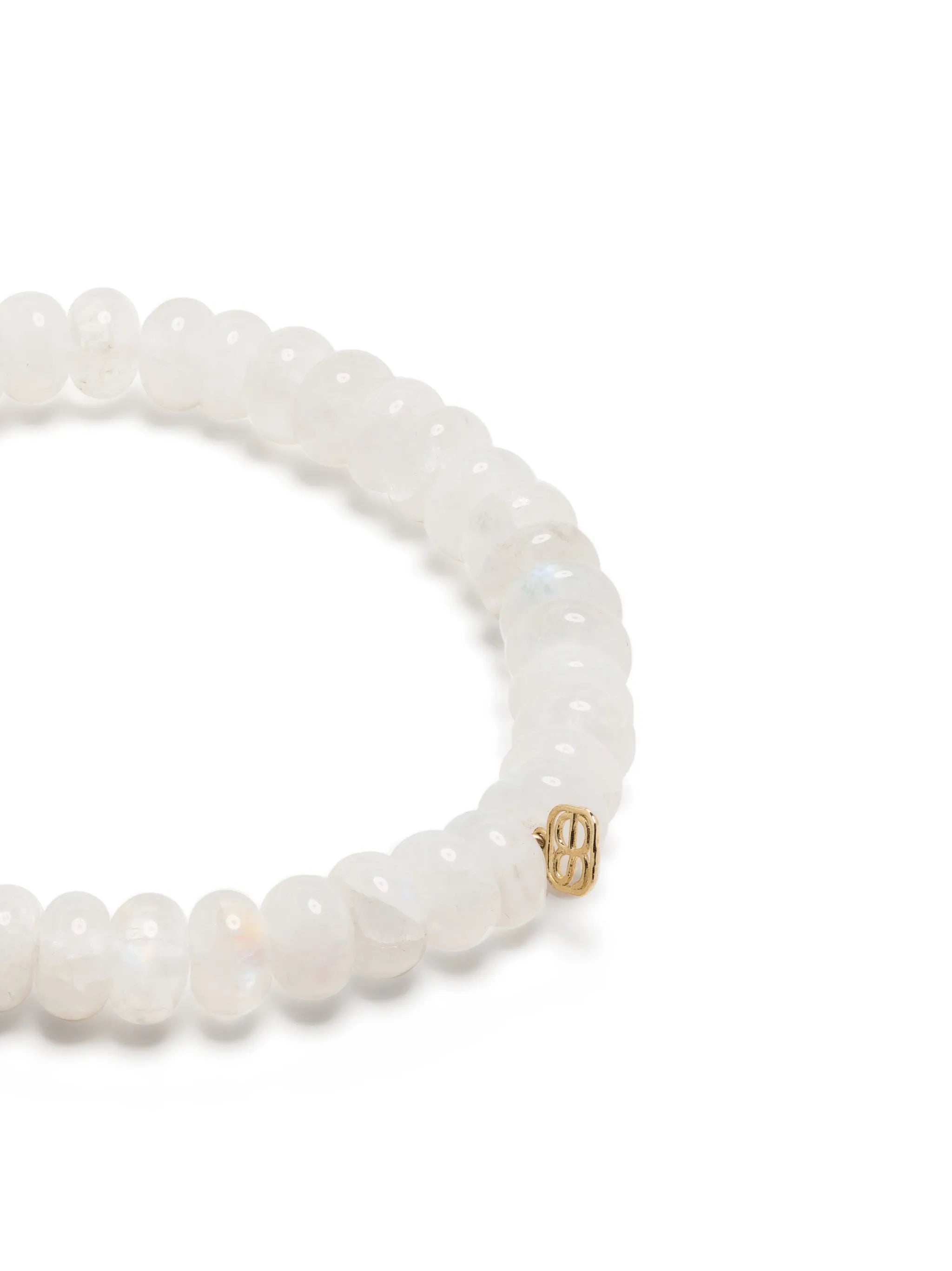 14kt yellow gold diamond and moonstone bracelet