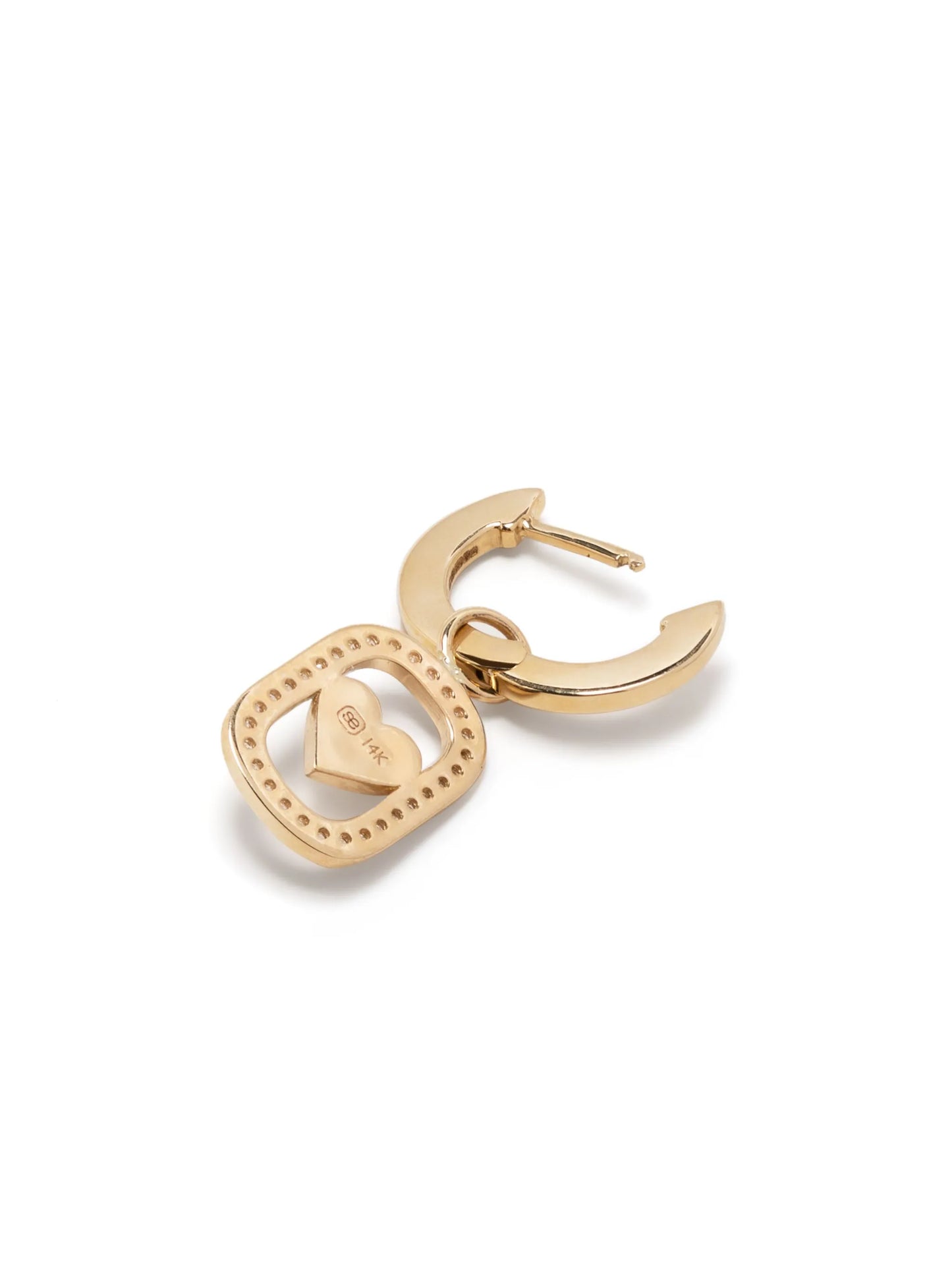 14kt yellow gold Icon diamond earrings