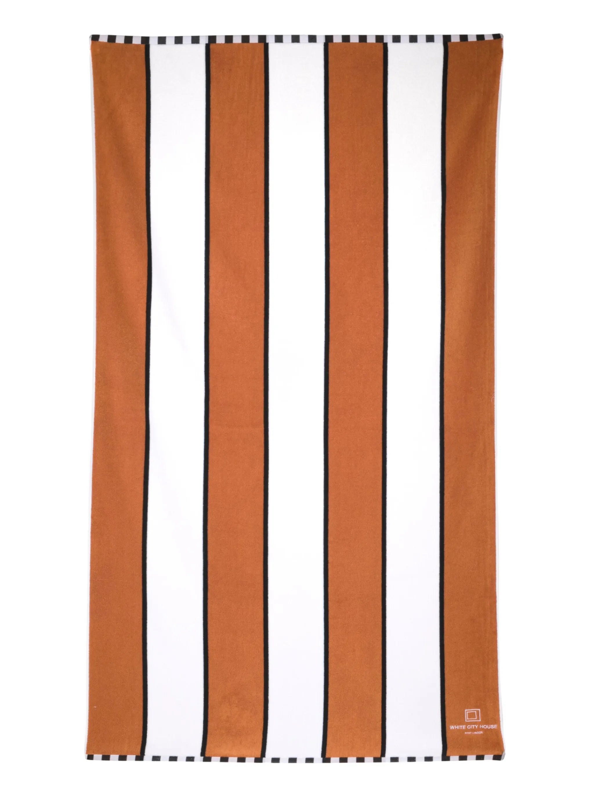 White City striped pool towel