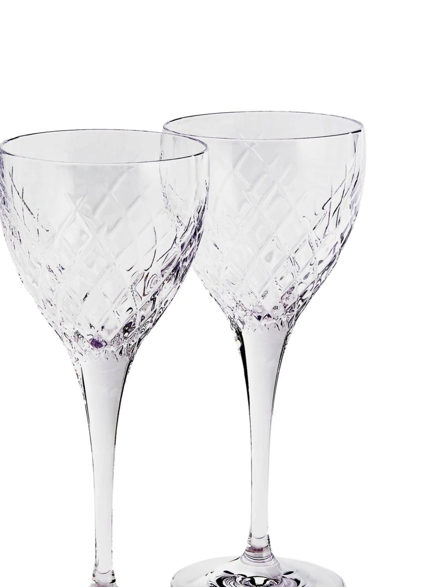Barwell crystal set of four wine glasses