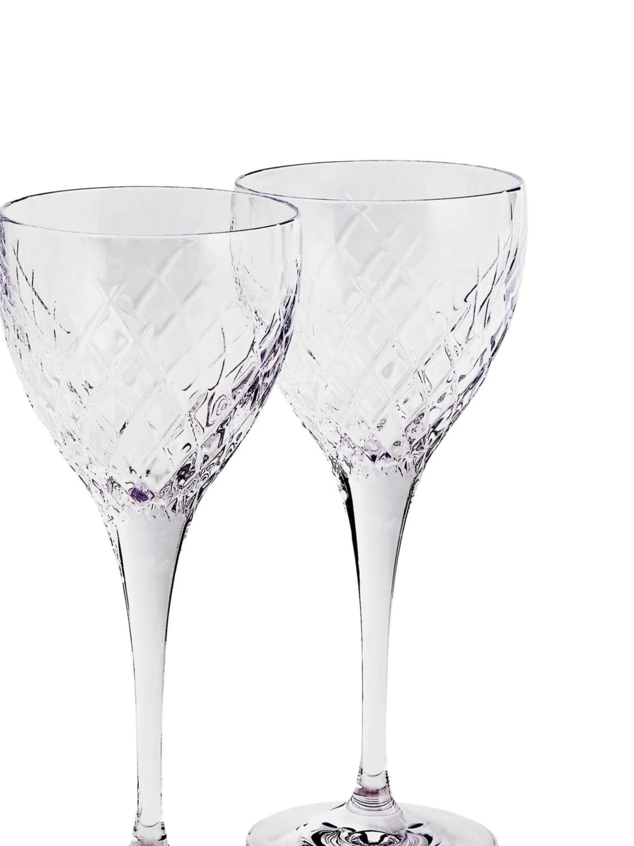 Barwell crystal set of four wine glasses