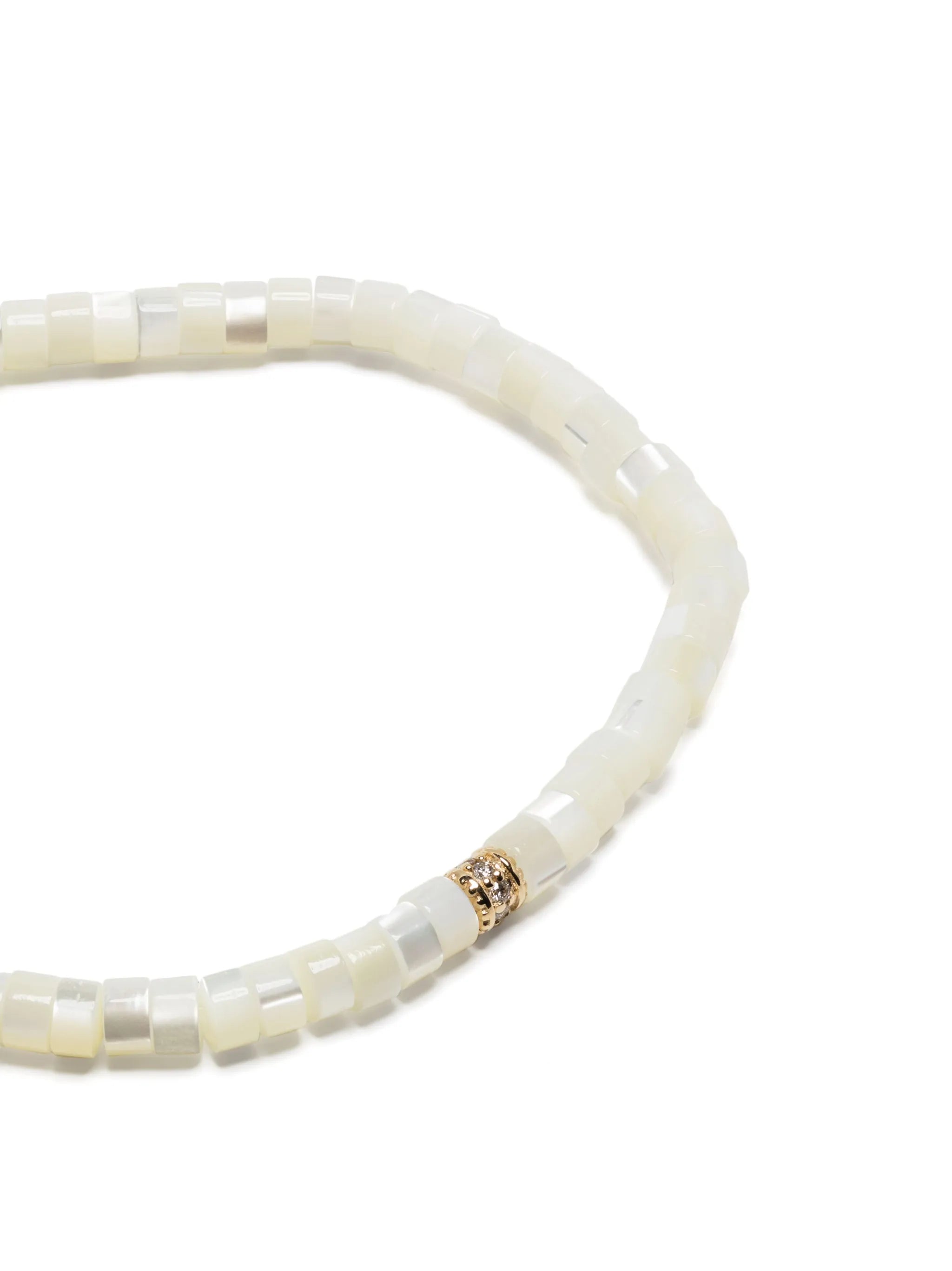 14kt yellow gold pearl and diamond bracelet