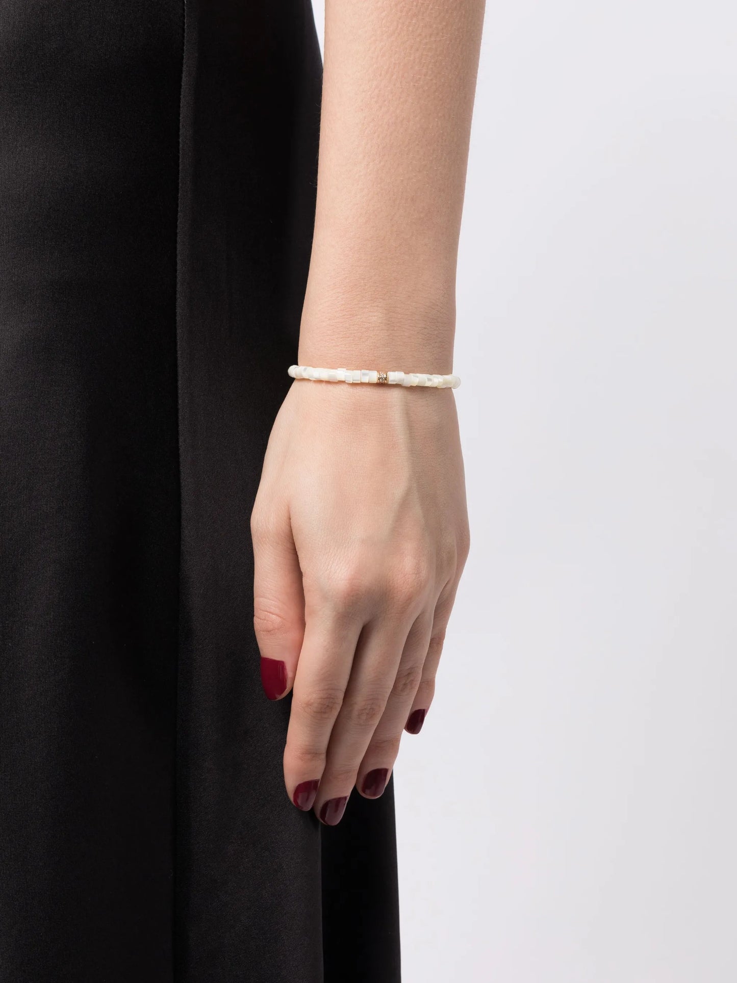 14kt yellow gold pearl and diamond bracelet