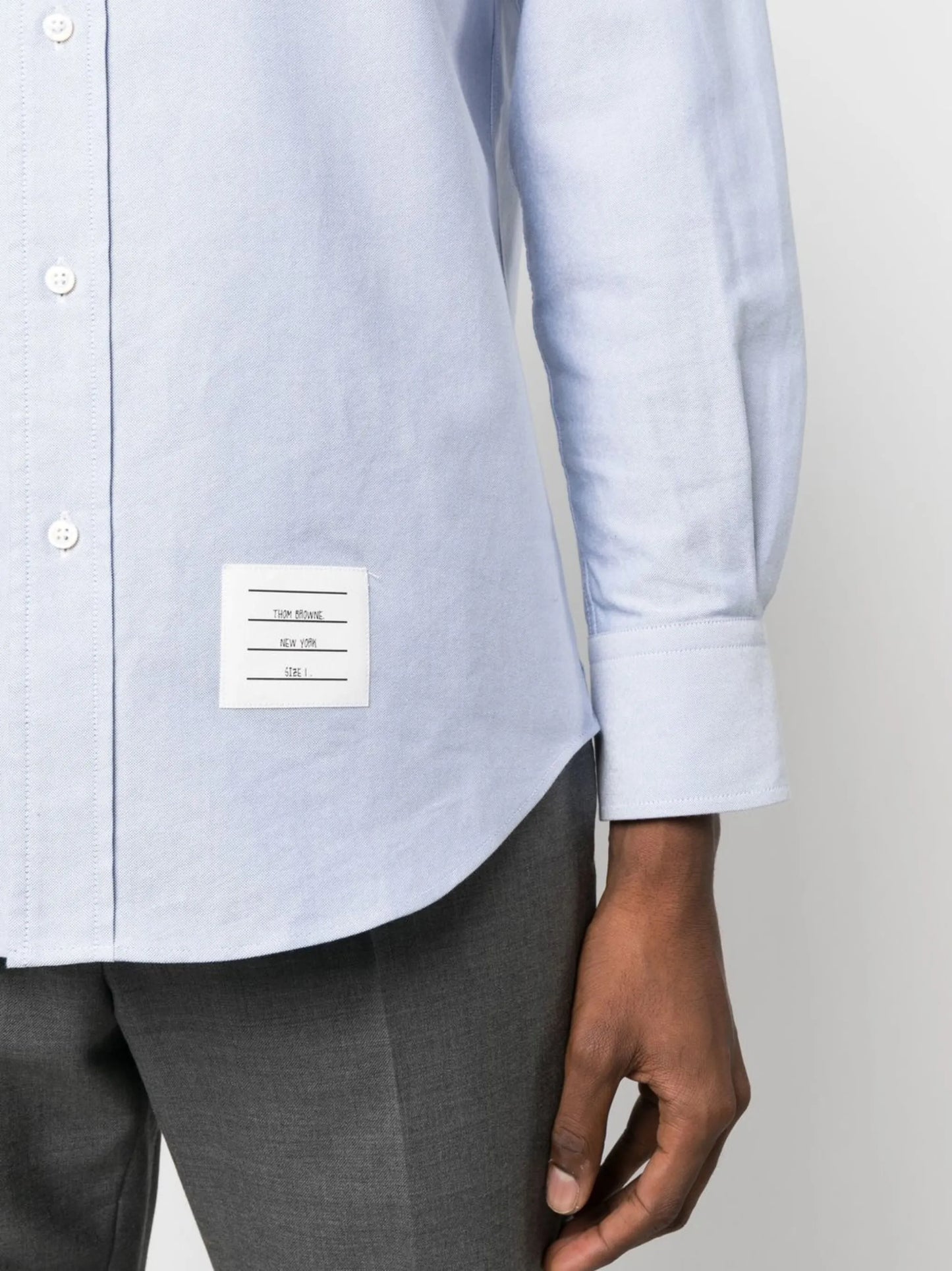 embroidered-whale detail shirt