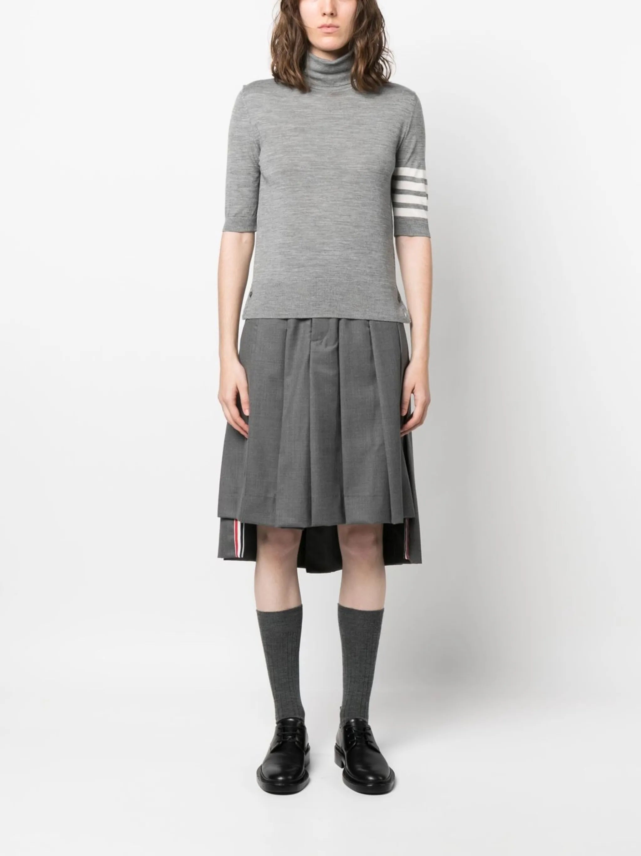 turtleneck short-sleeve jumper