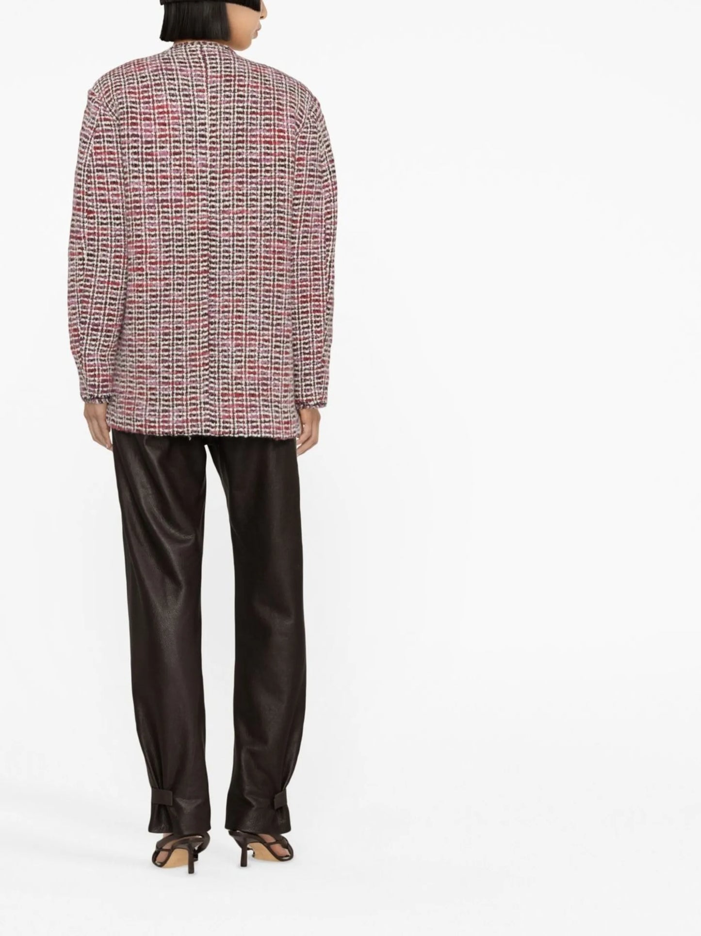 long-sleeve bouclé jacket