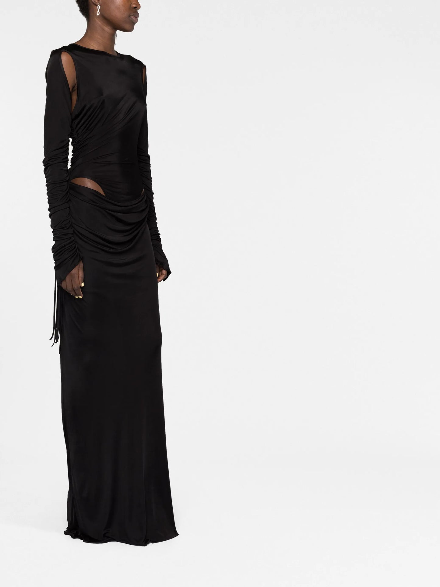 cut-out jersey maxi dress