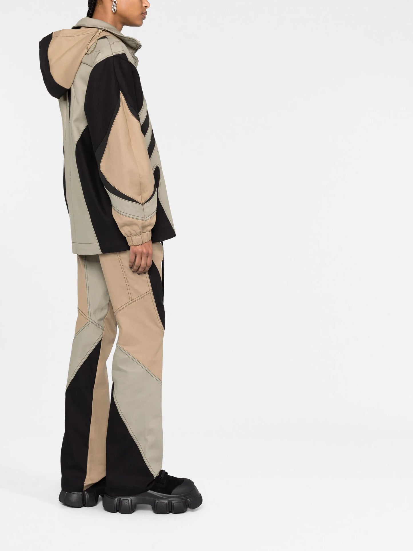 Tech Monstera organic-cotton jacket