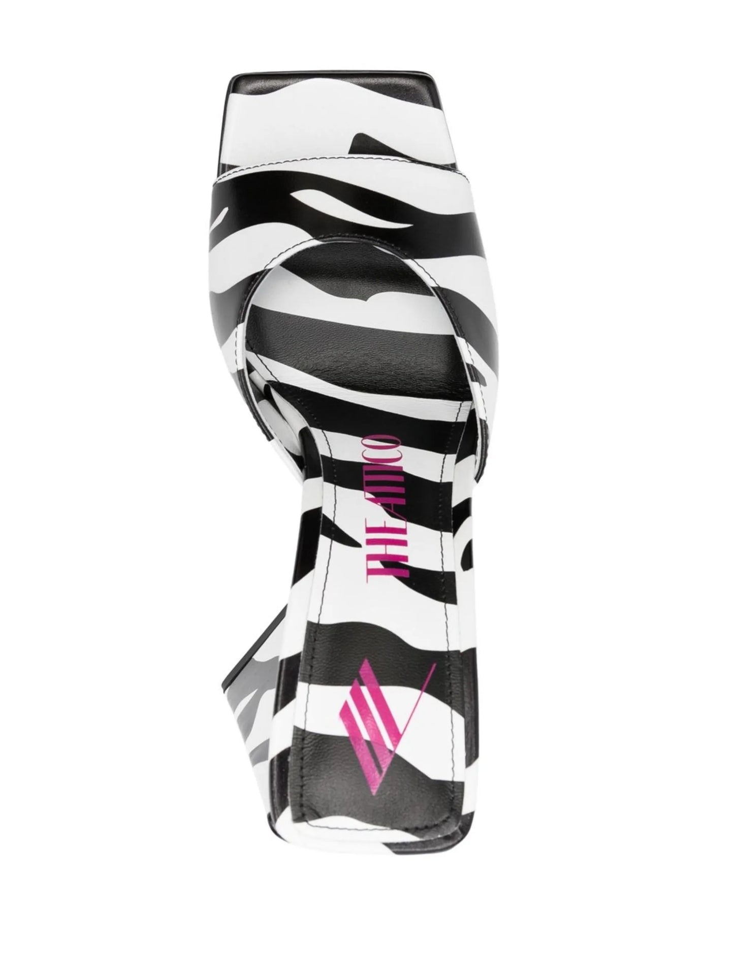 115mm Devon zebra-print sandals