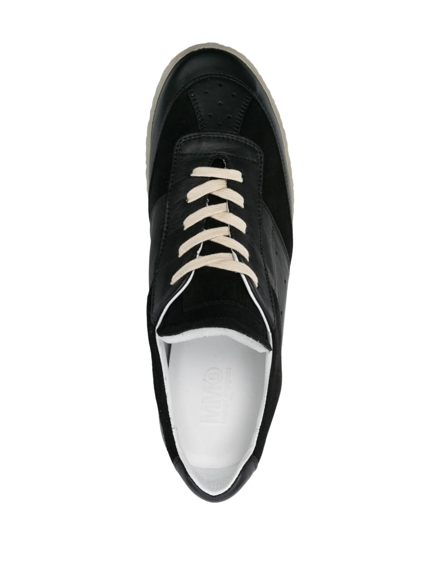 panelled low-top sneakers