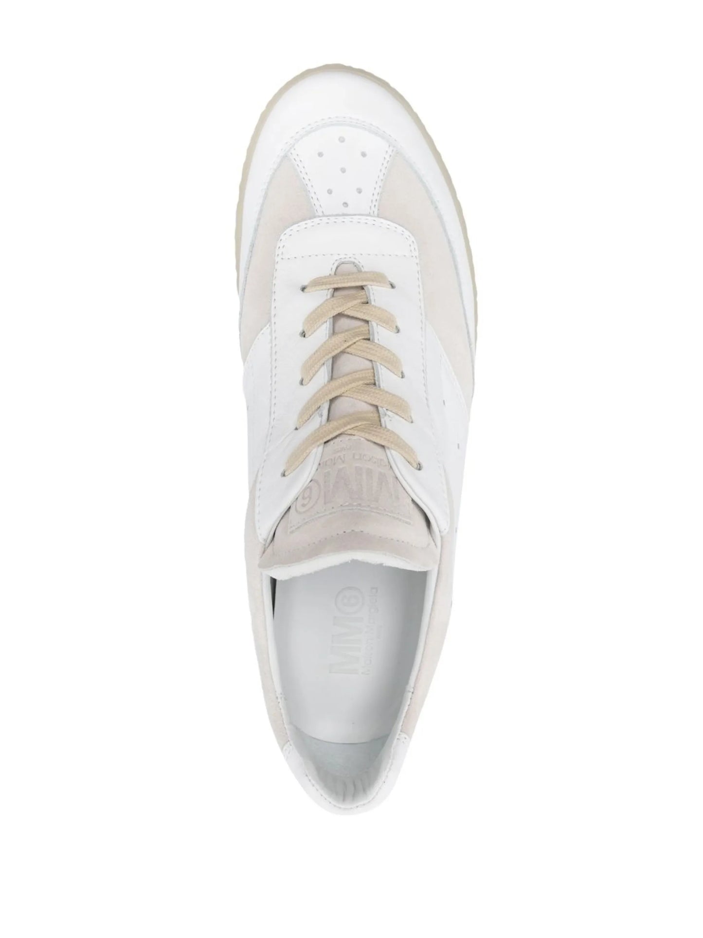 panelled low-top sneakers