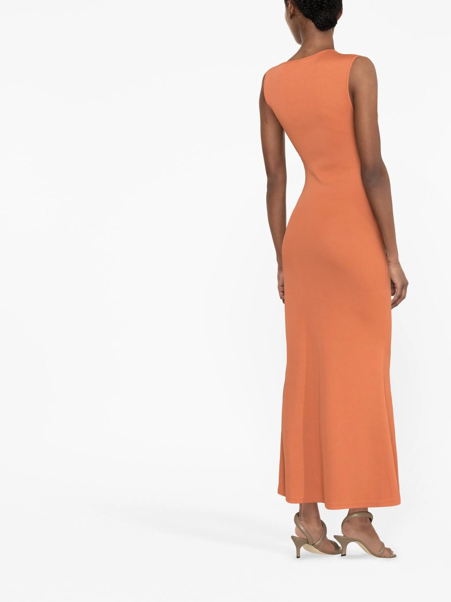 cut-out detail flared dress
