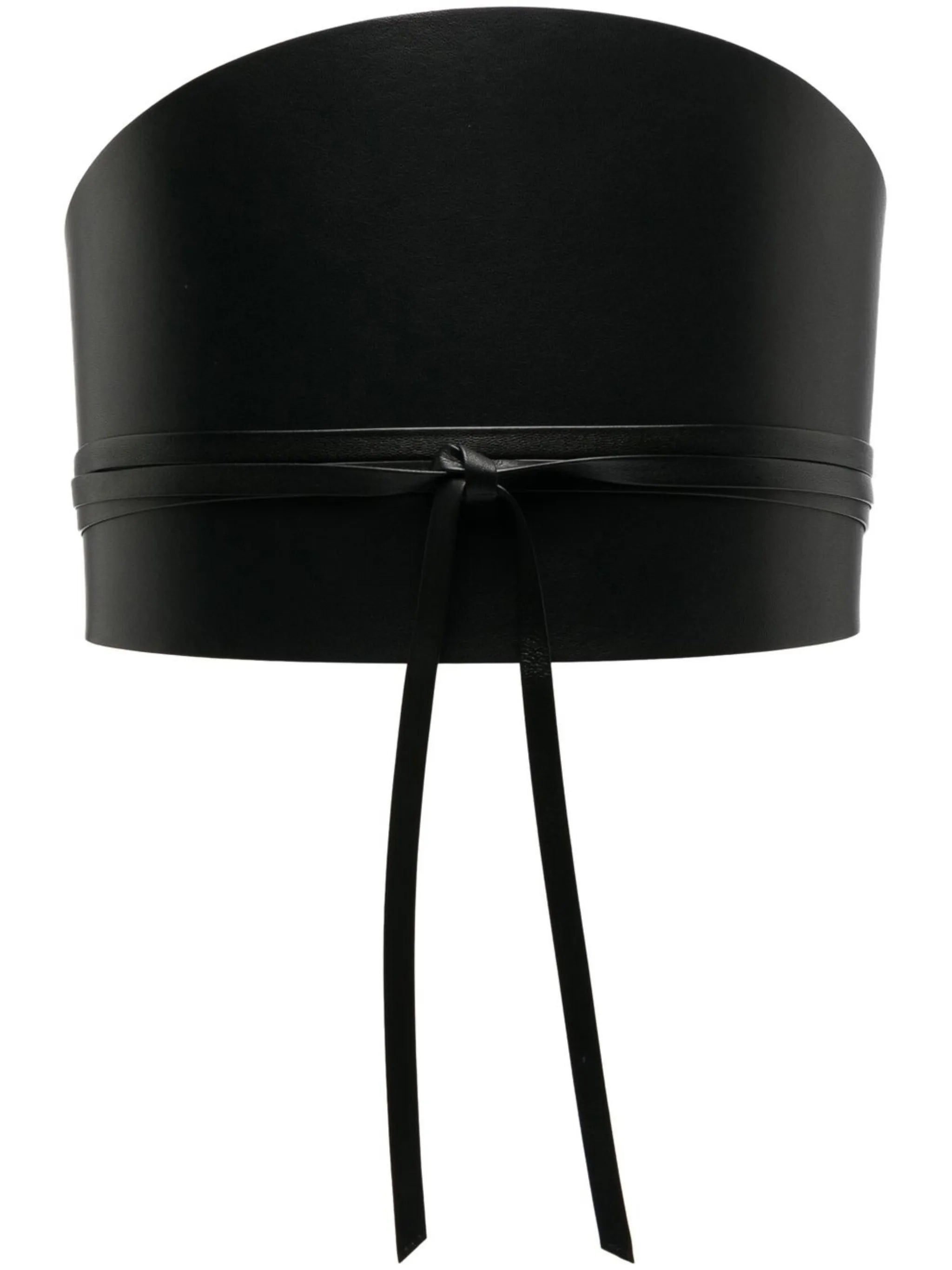 Undone corset leather belt