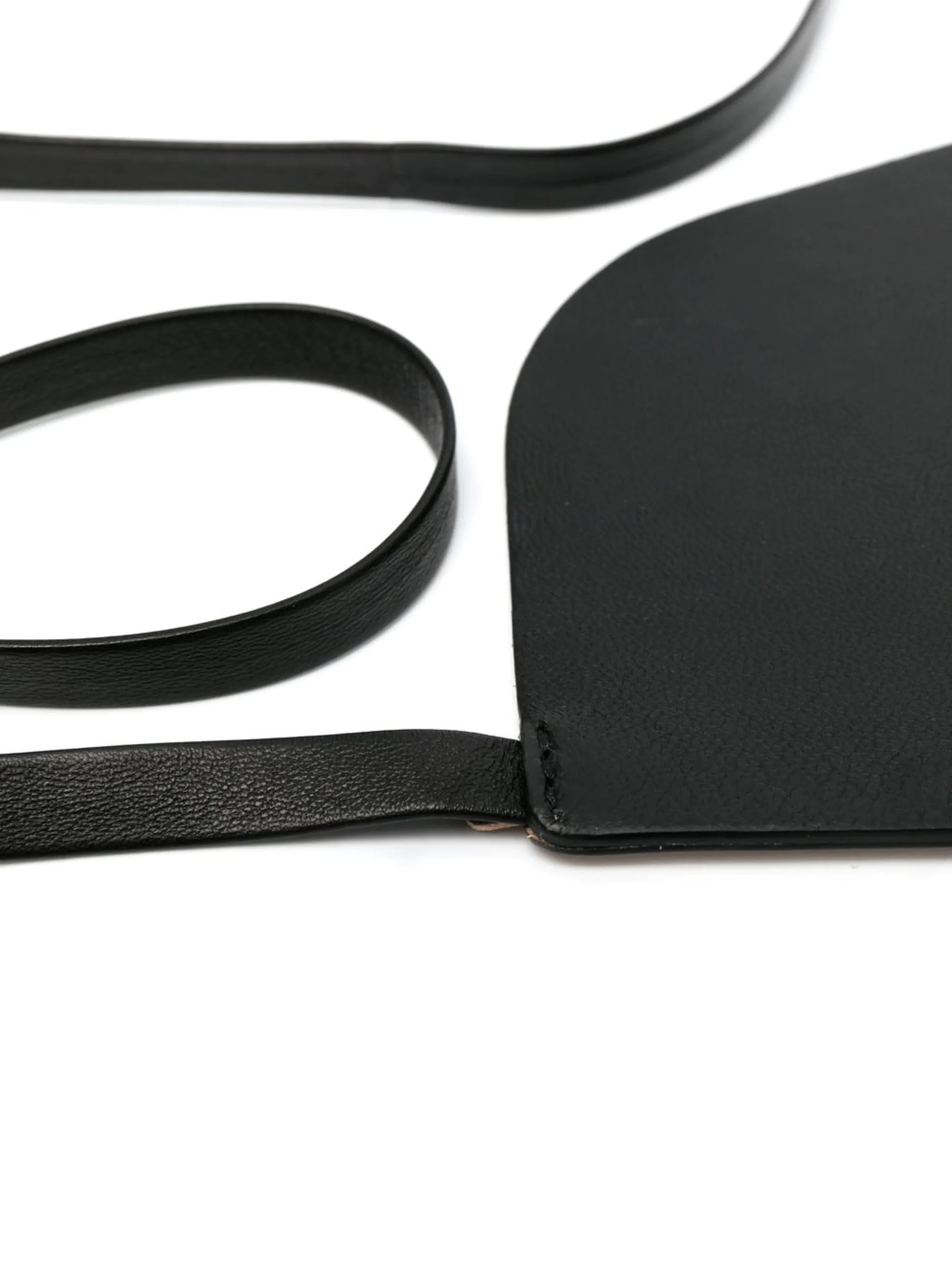 Undone corset leather belt