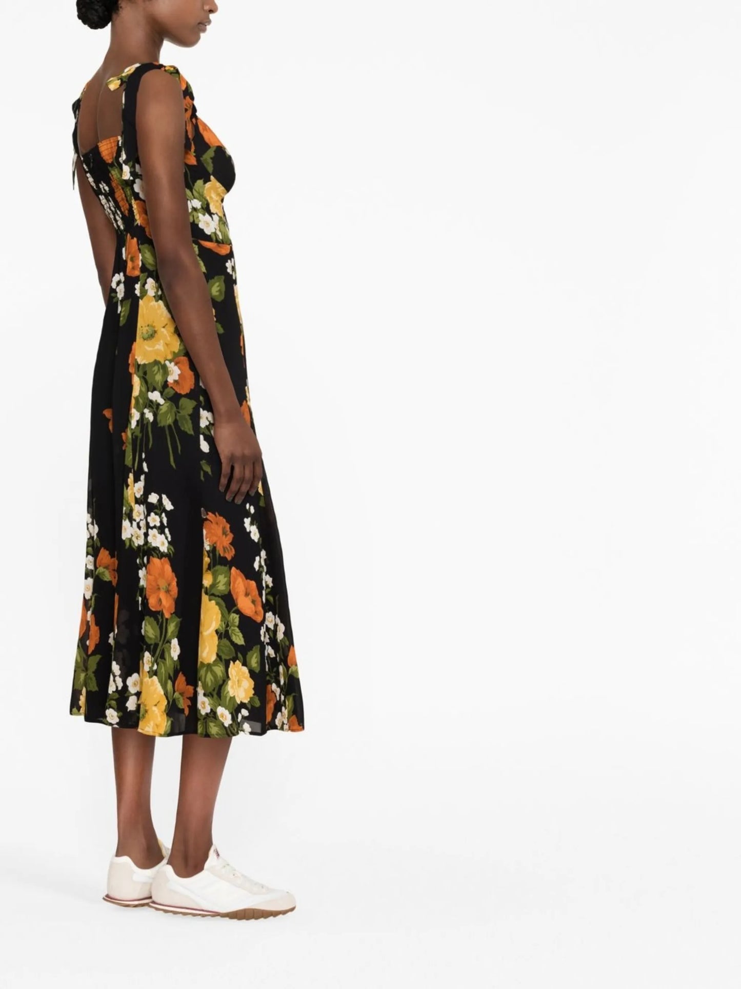 Nadira floral-print midi dress