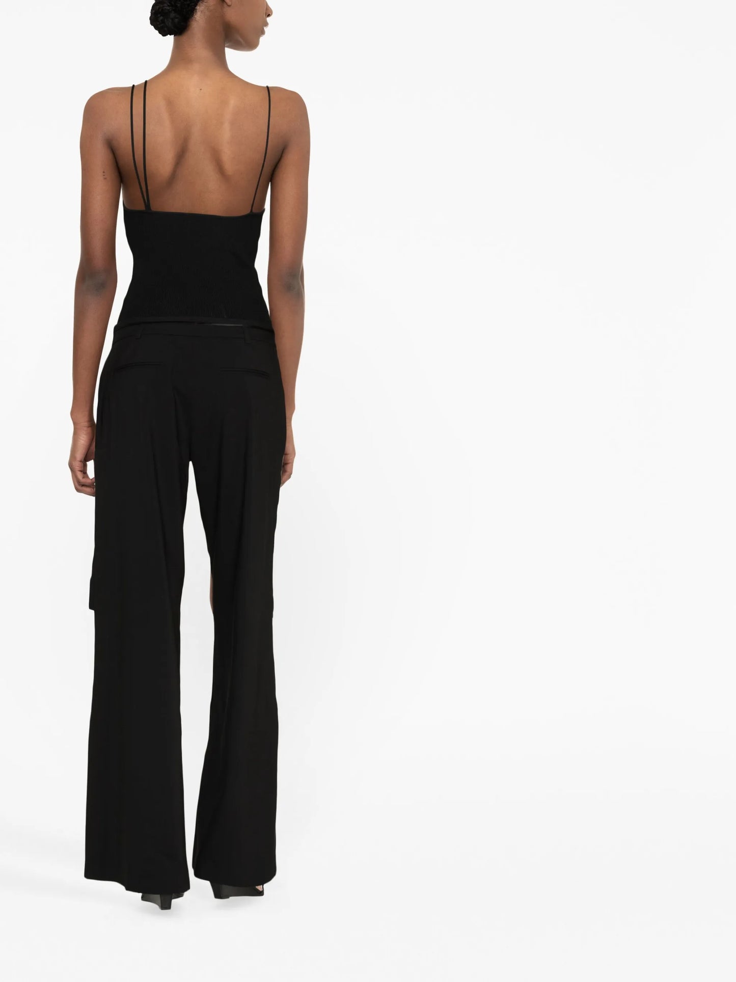 low-rise tailored trousers