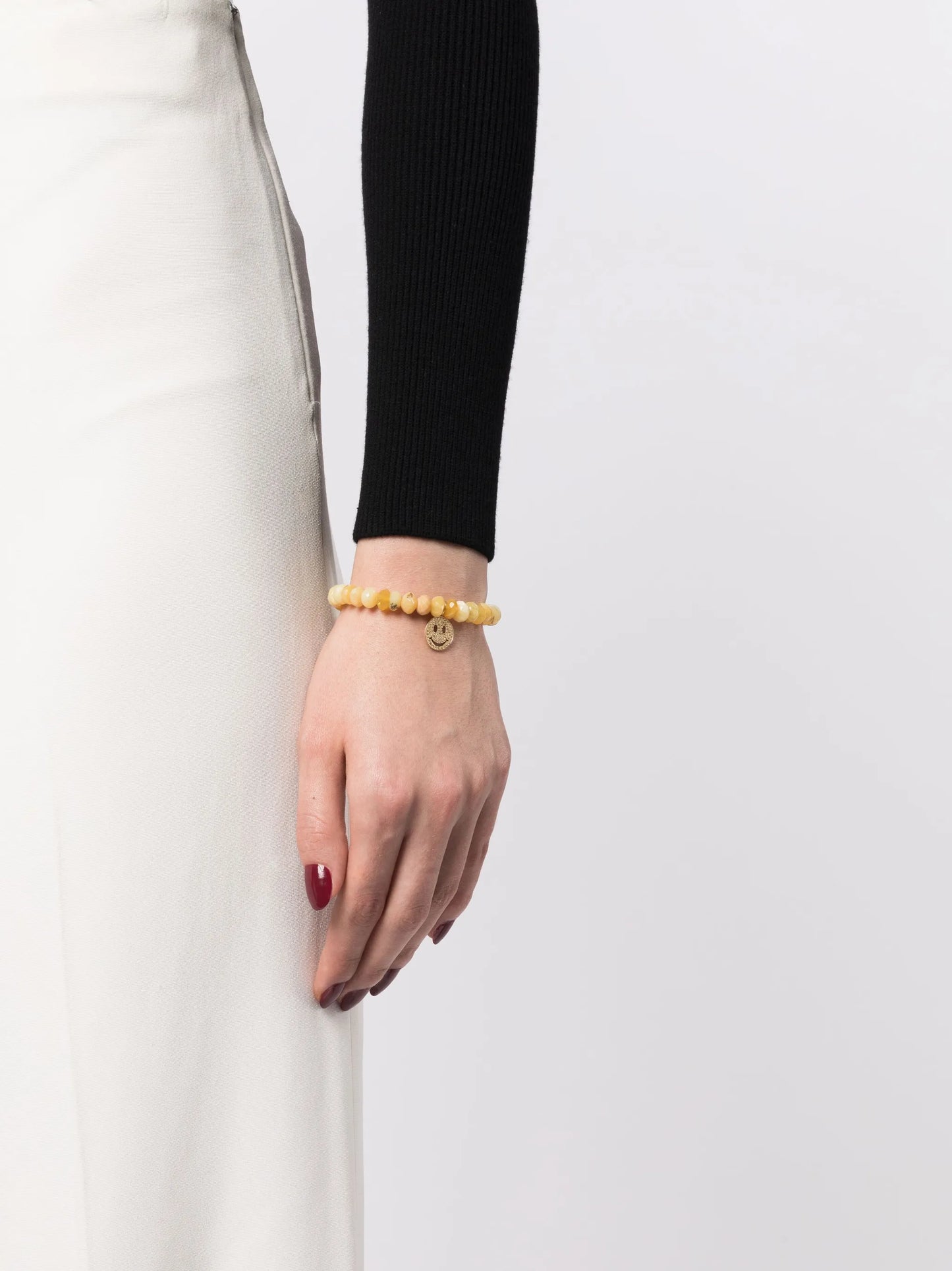 14kt yellow gold and diamond opal bracelet