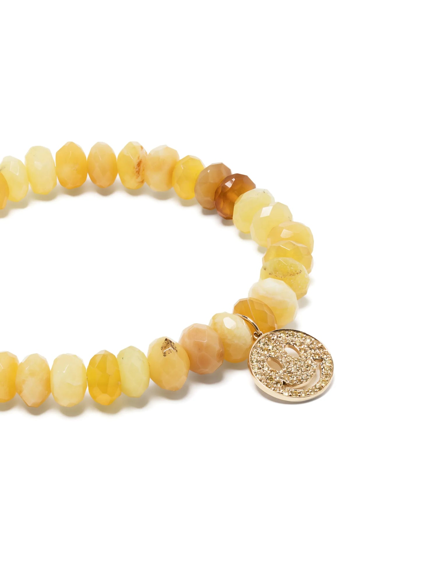 14kt yellow gold and diamond opal bracelet