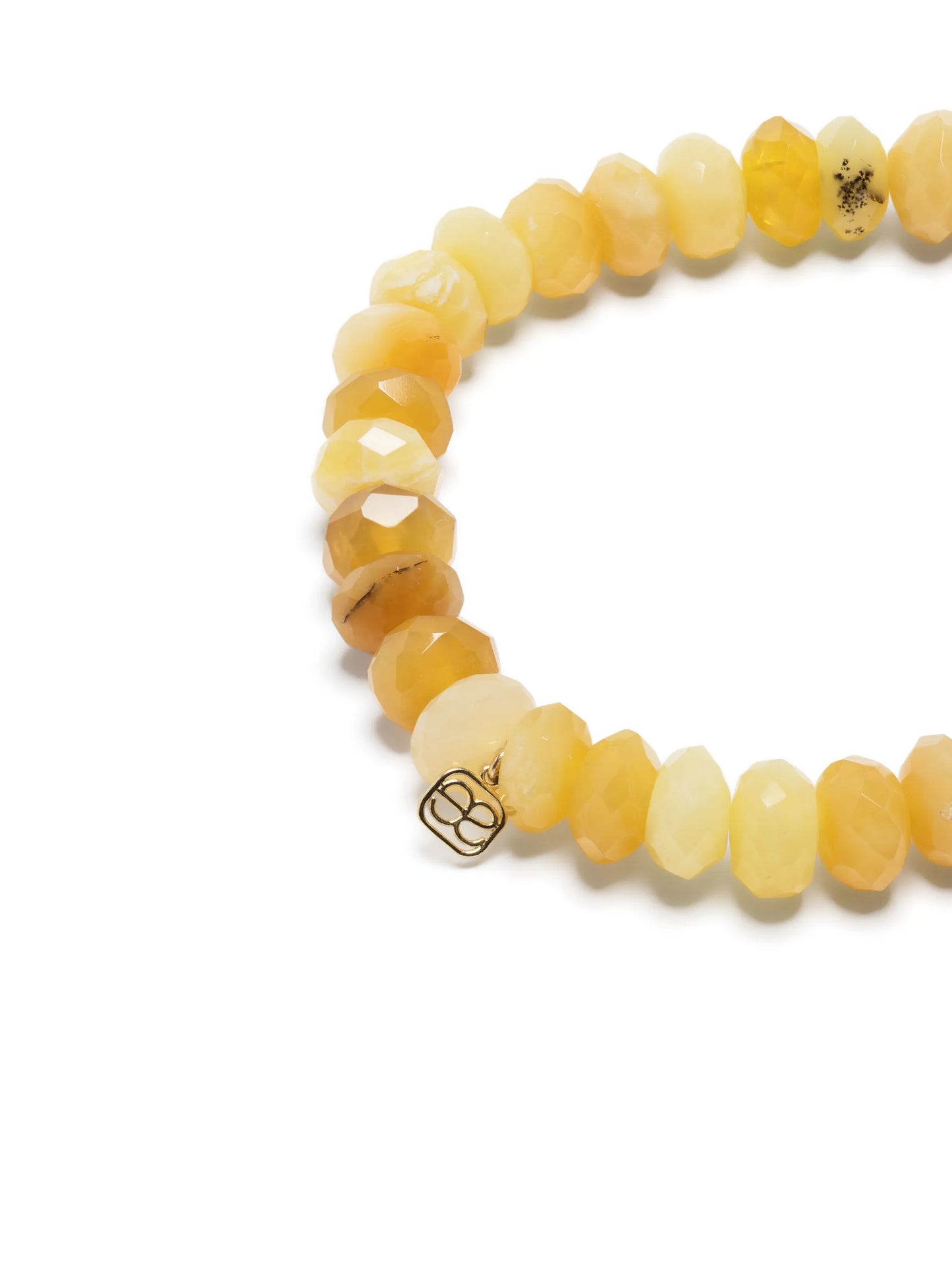 14kt yellow gold and diamond opal bracelet