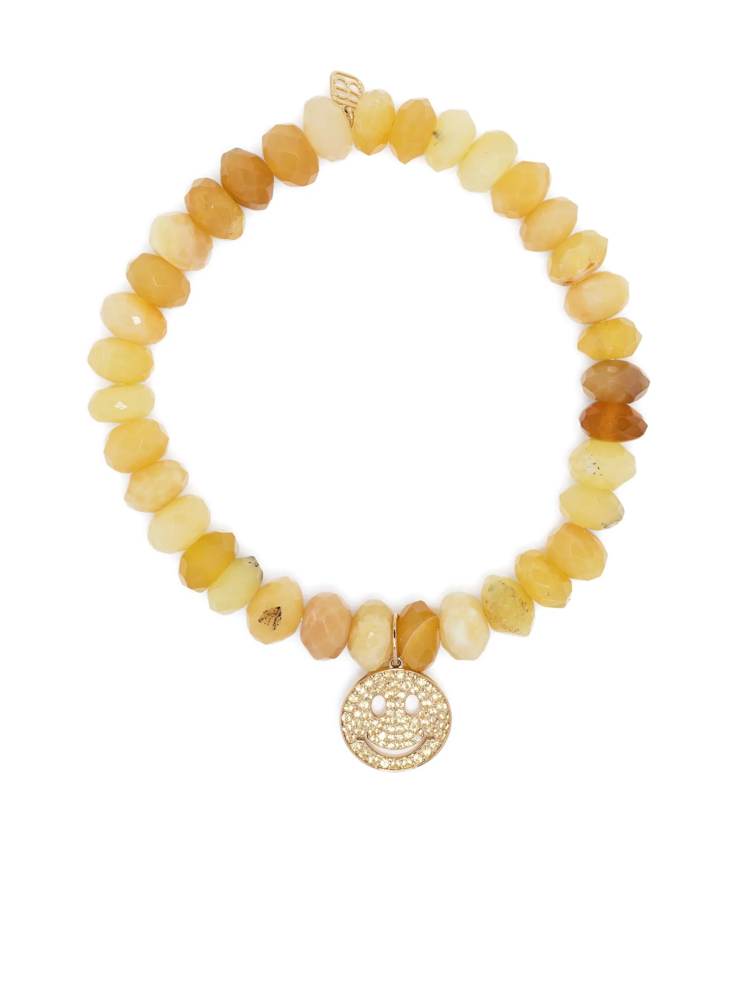 14kt yellow gold and diamond opal bracelet