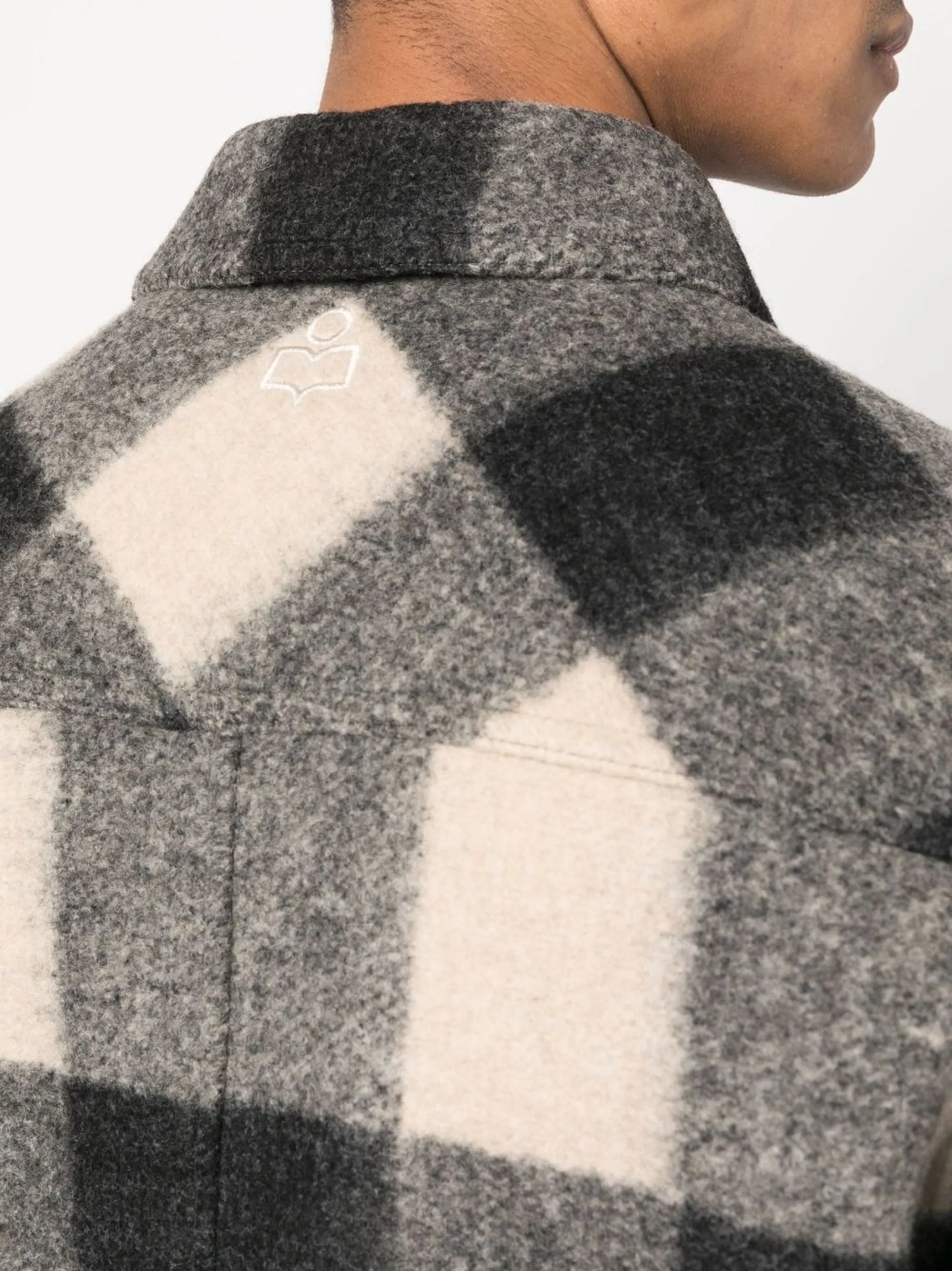 Kevron checked shirt jacket