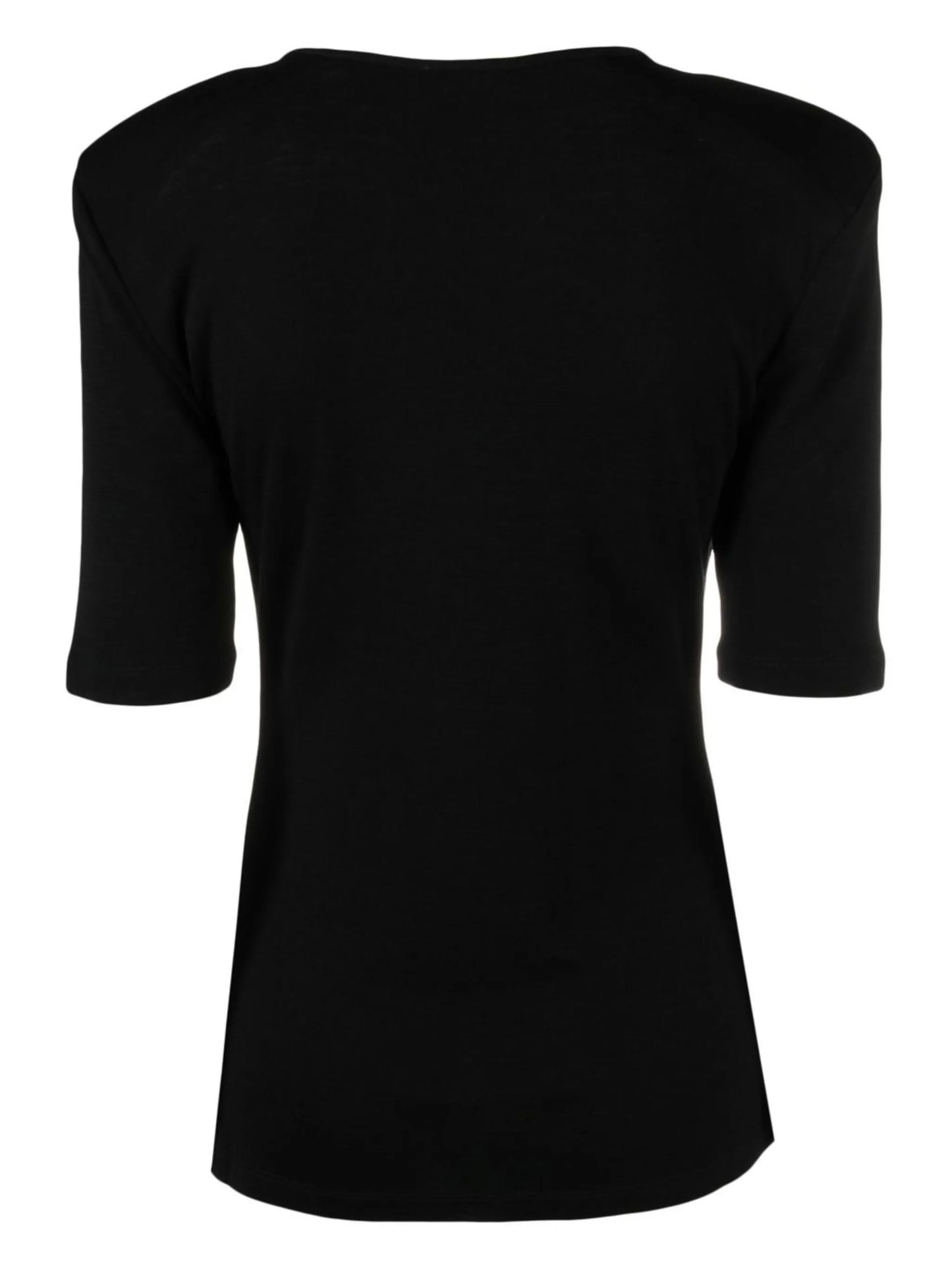 fine-knit short-sleeve jumper