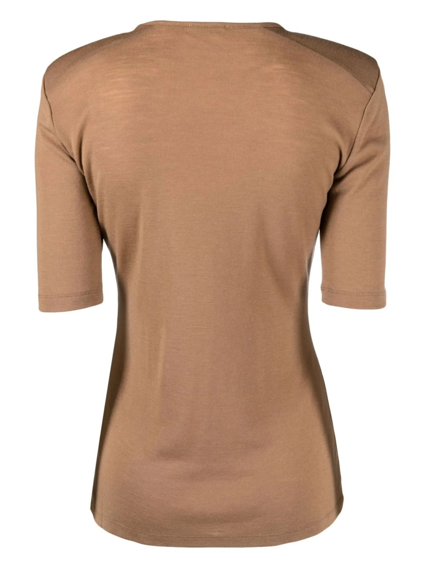 fine-knit short-sleeve jumper