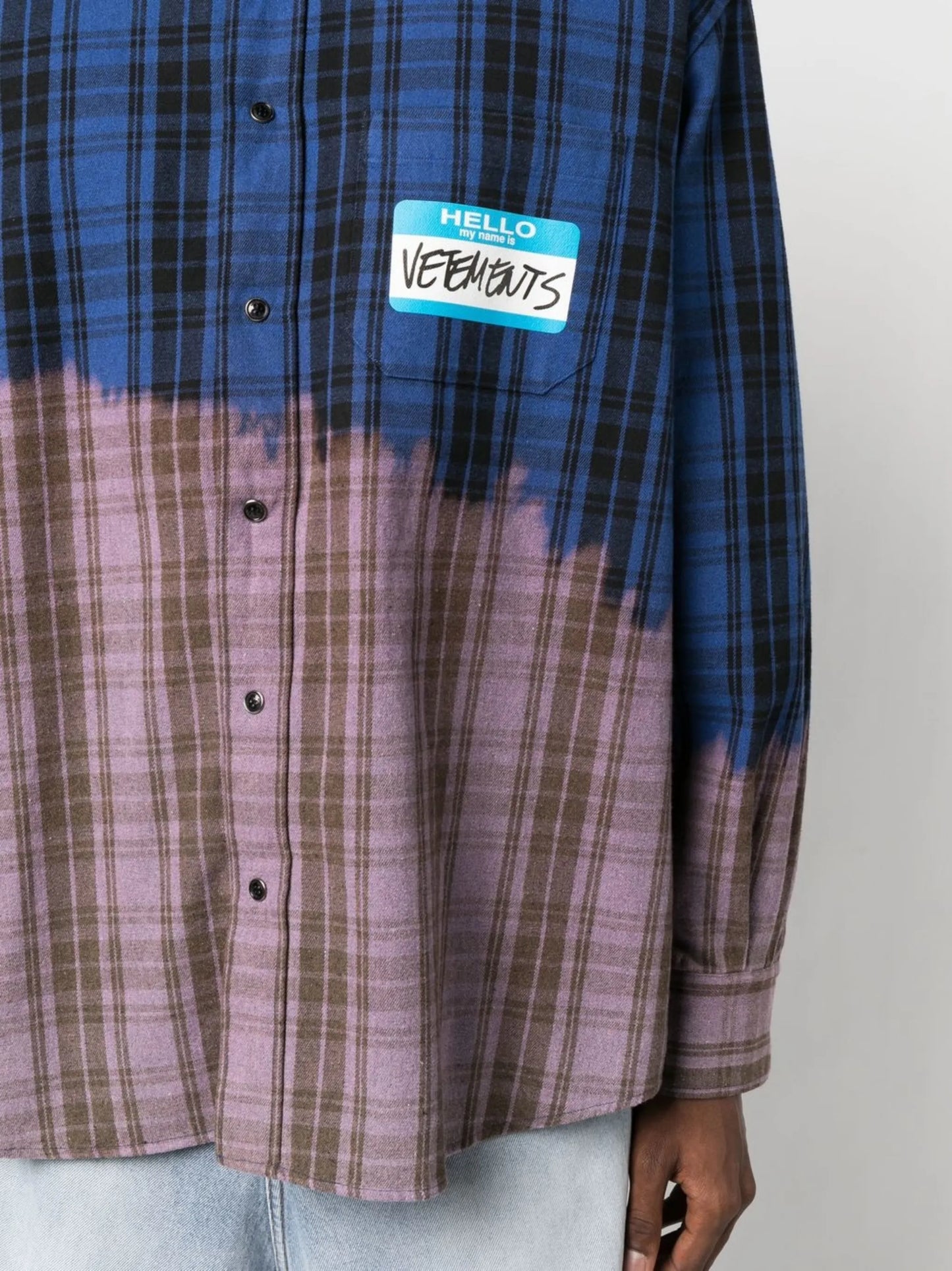 My Name Is checked shirt