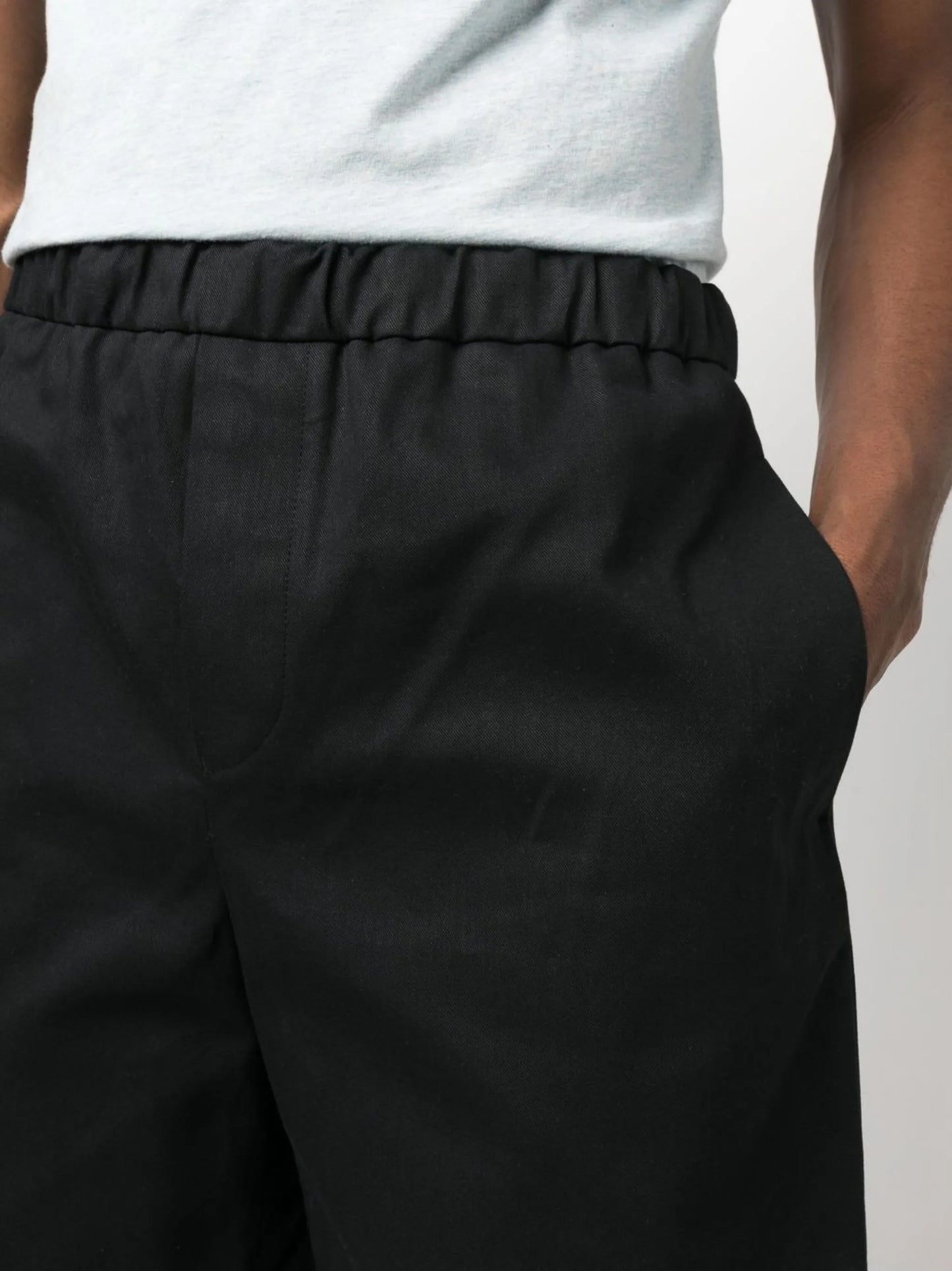 straight-leg tailored shorts