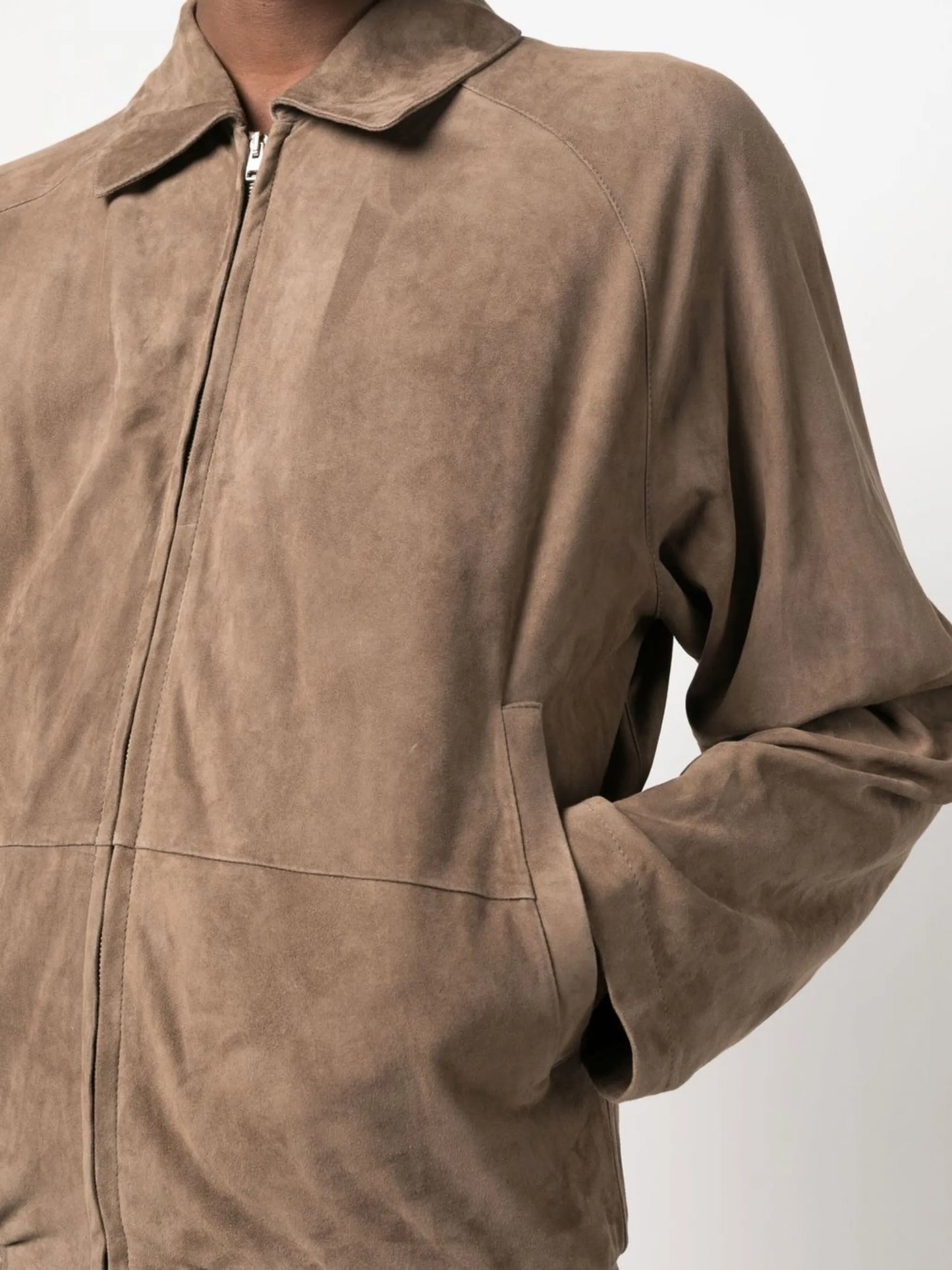 Alain unlined suede blouson