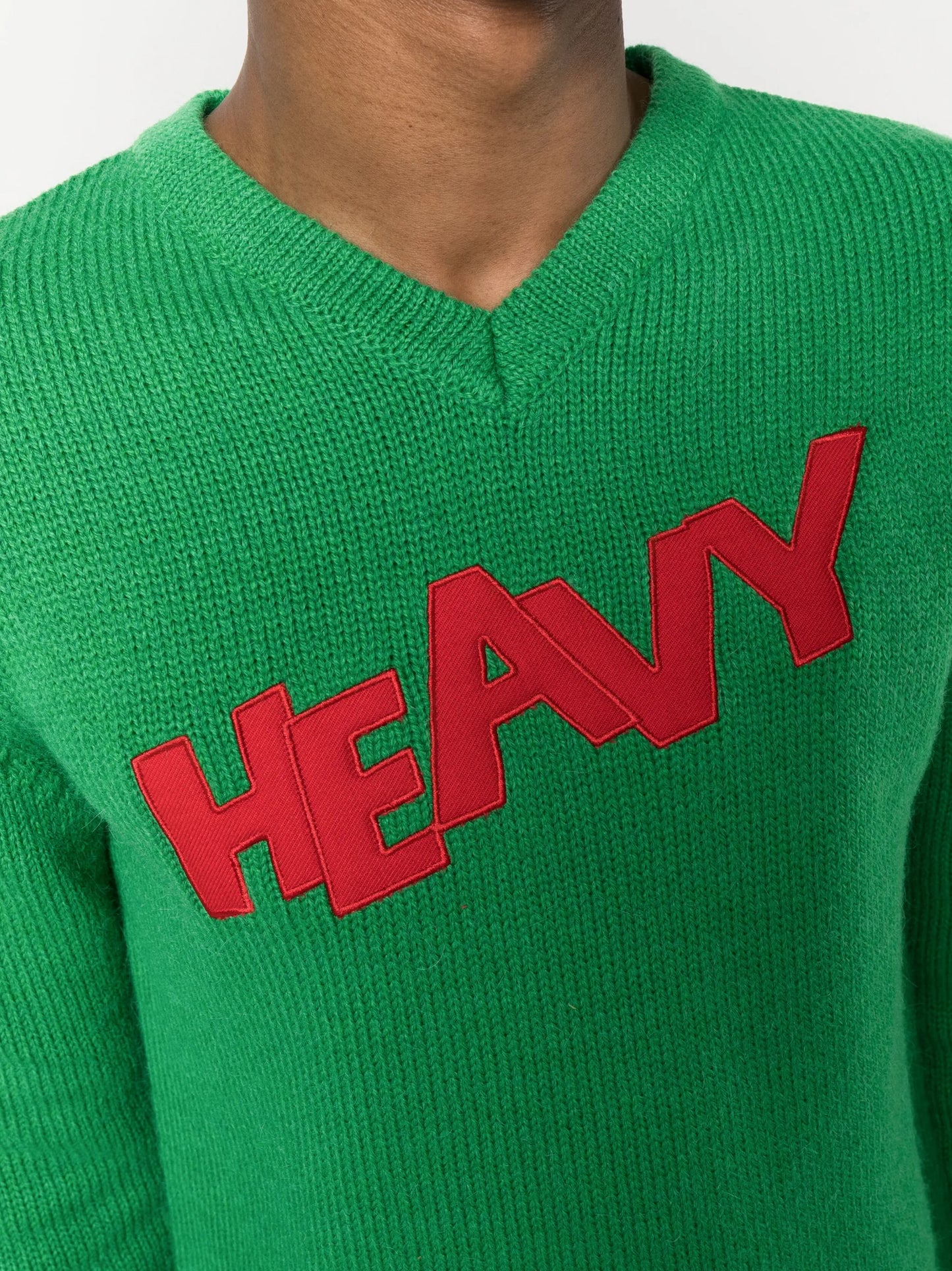 knit v-neck sweater