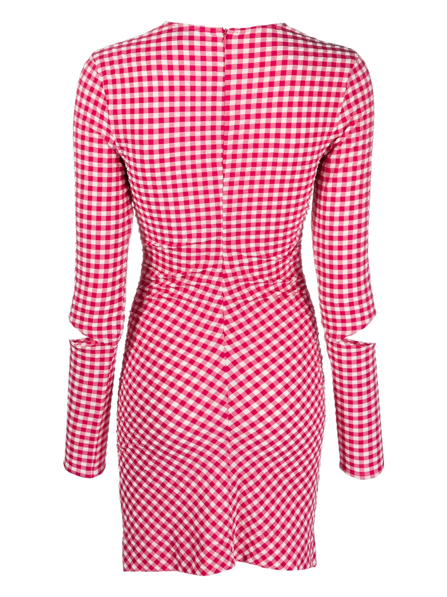 Love Potion checked cut-out minidress