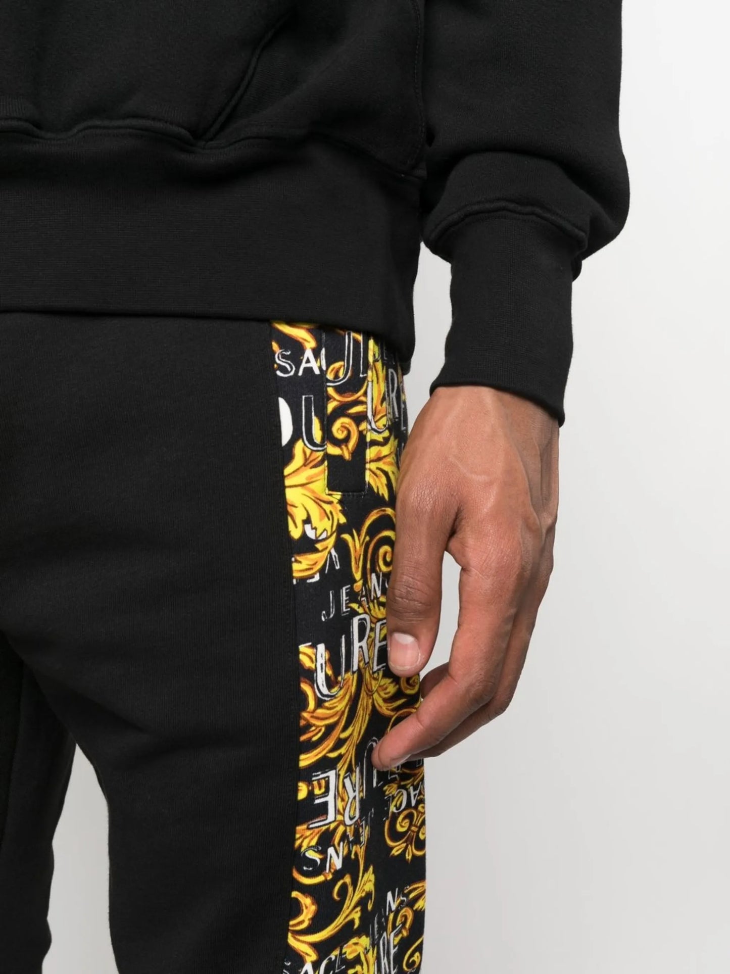 Barocco-side stripe track trousers