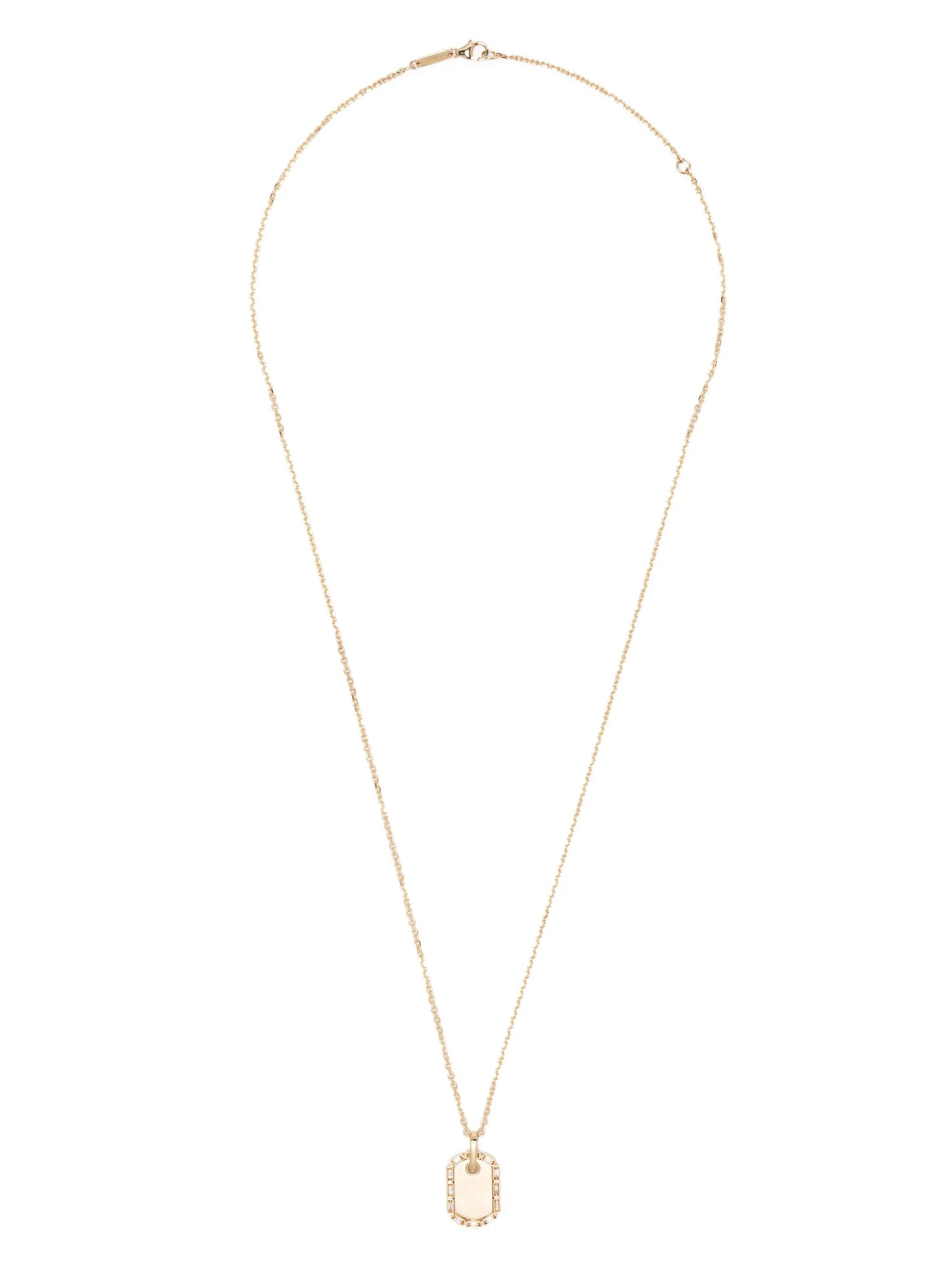 pendant rolo-chain necklace
