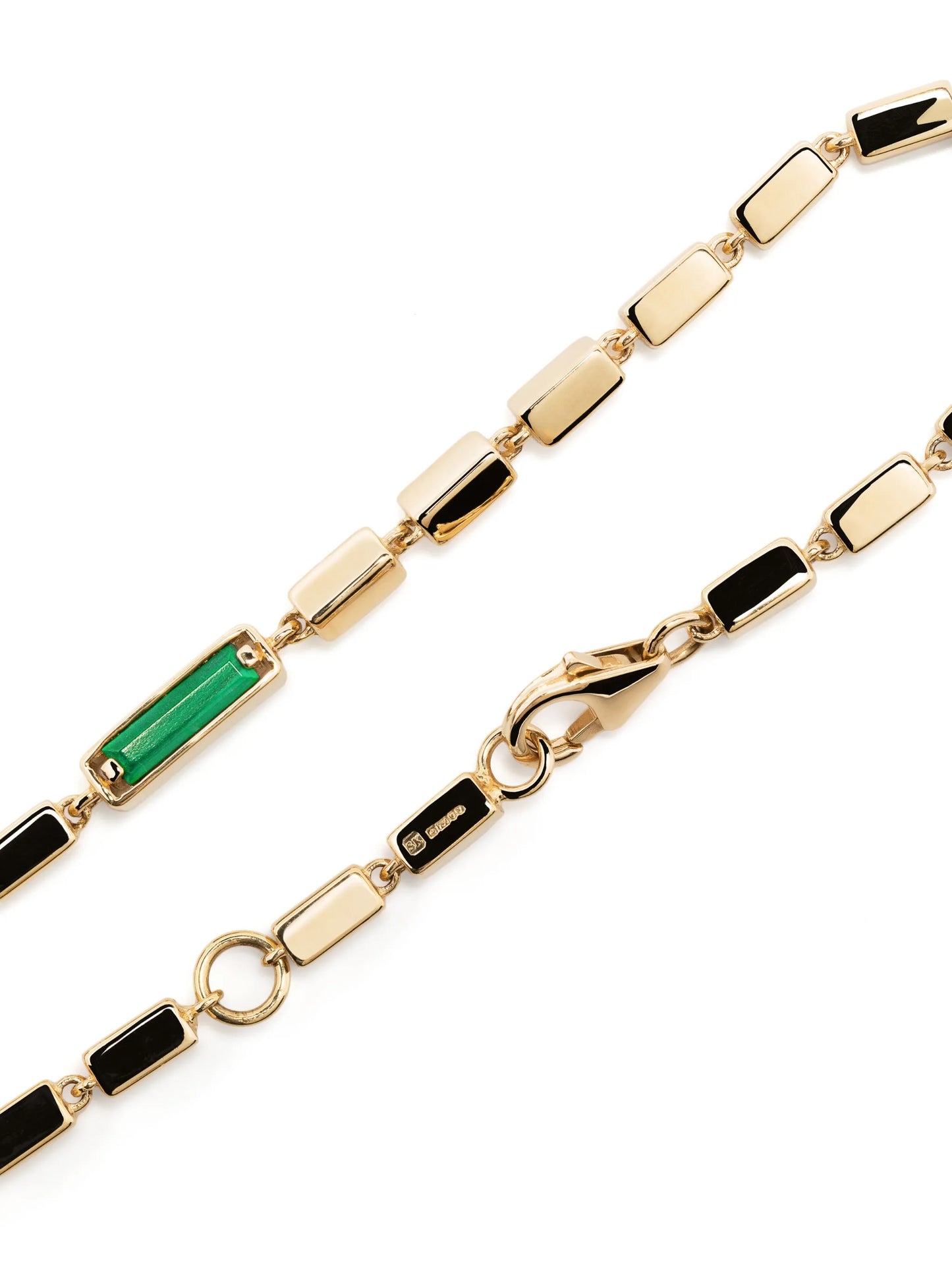 embellished box-chain bracelet