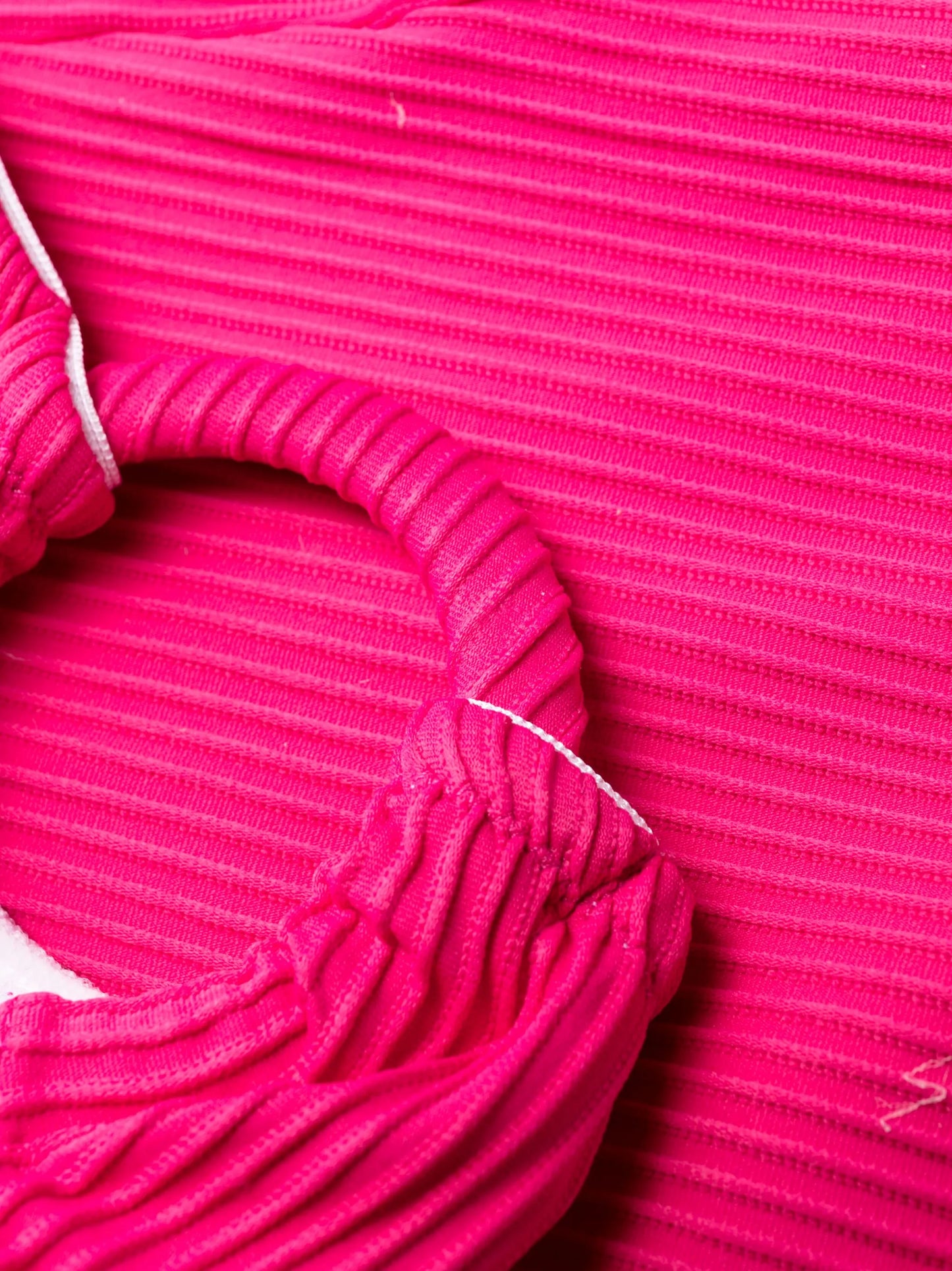 Rosa ring-detail ribbed swimsuit