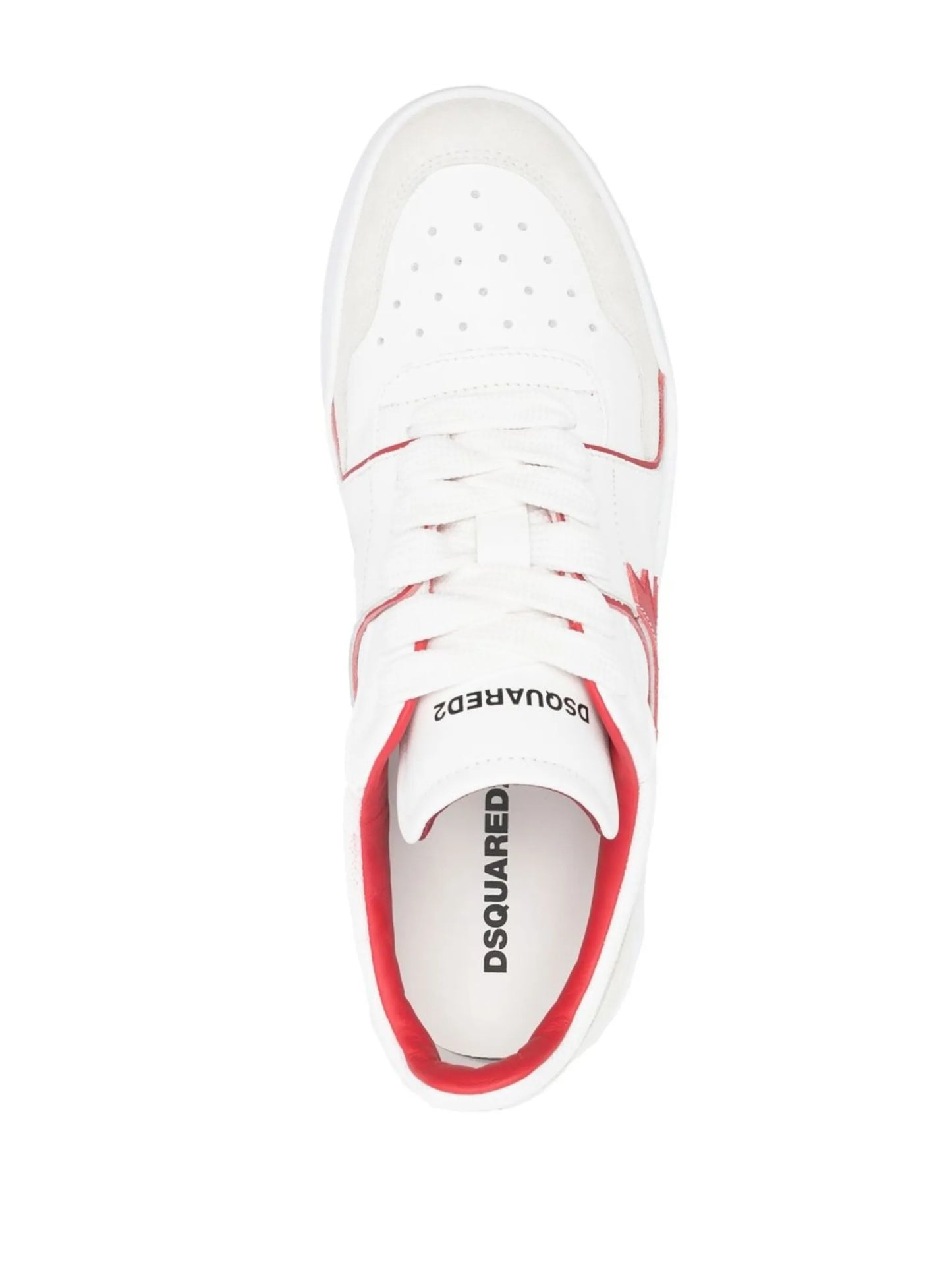 maple leaf lace-up sneakers