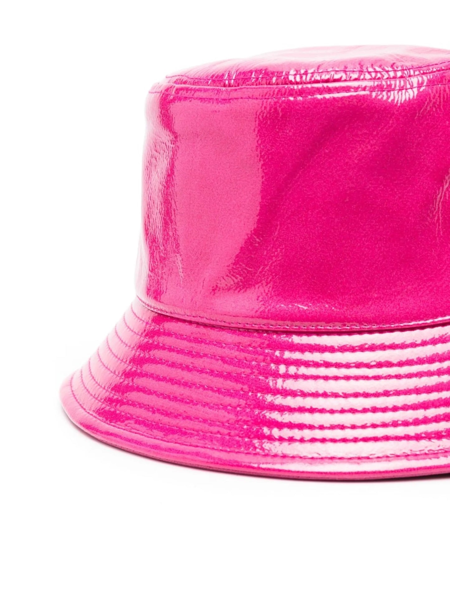 high-shine bucket hat