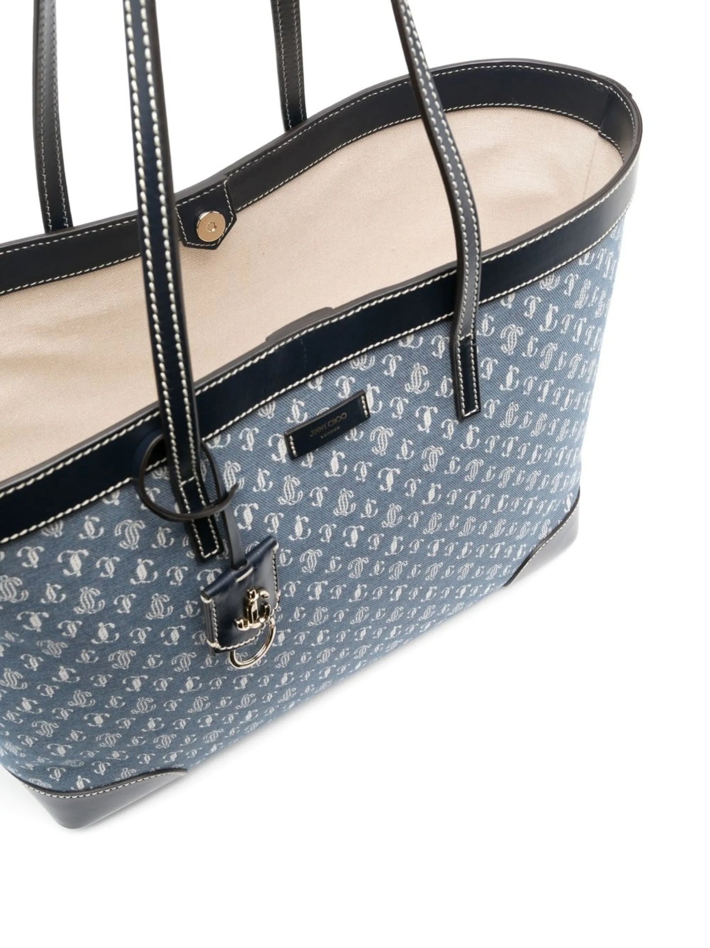 Nine2five logo-jacquard tote bag